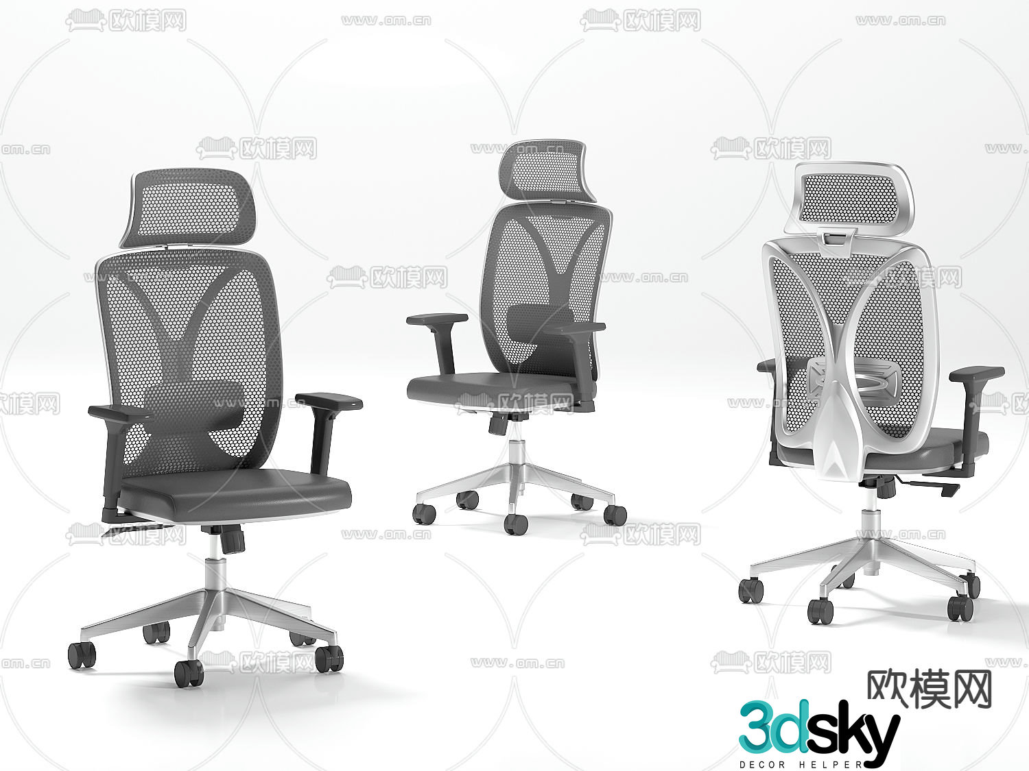 Office chair executive chair 3d model