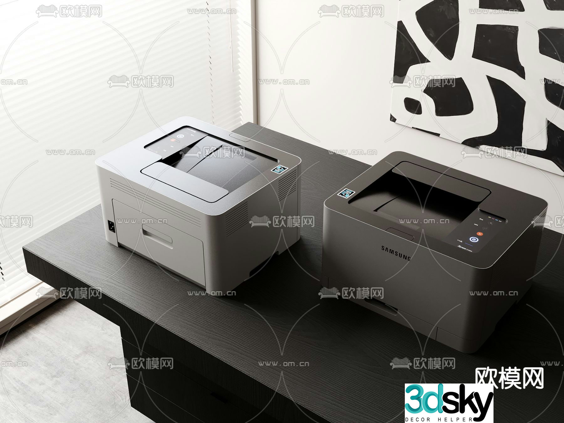 Copier printer 3d model