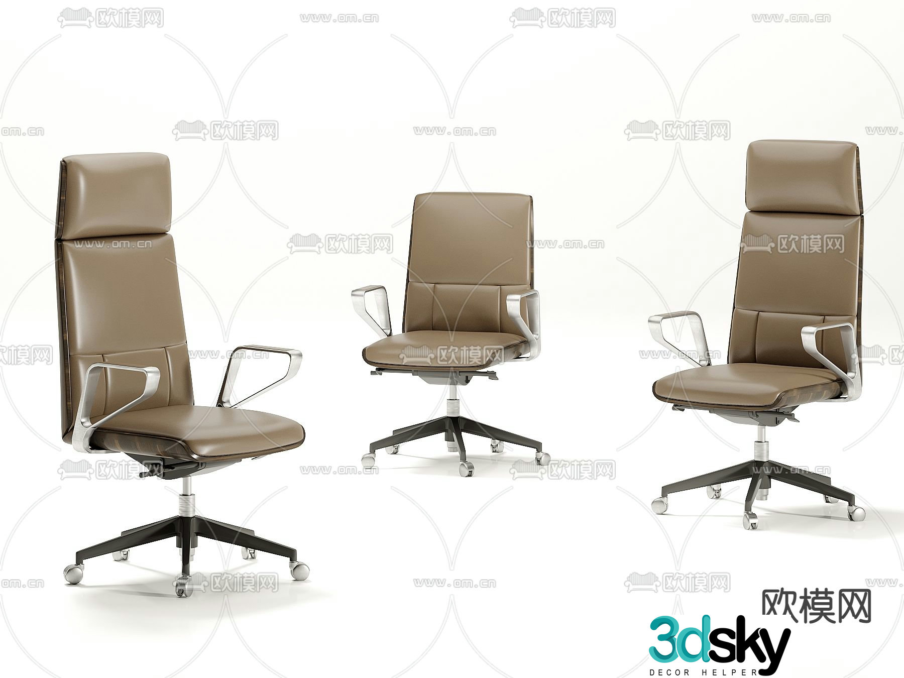 Executive chair boss chair office chair 3d model