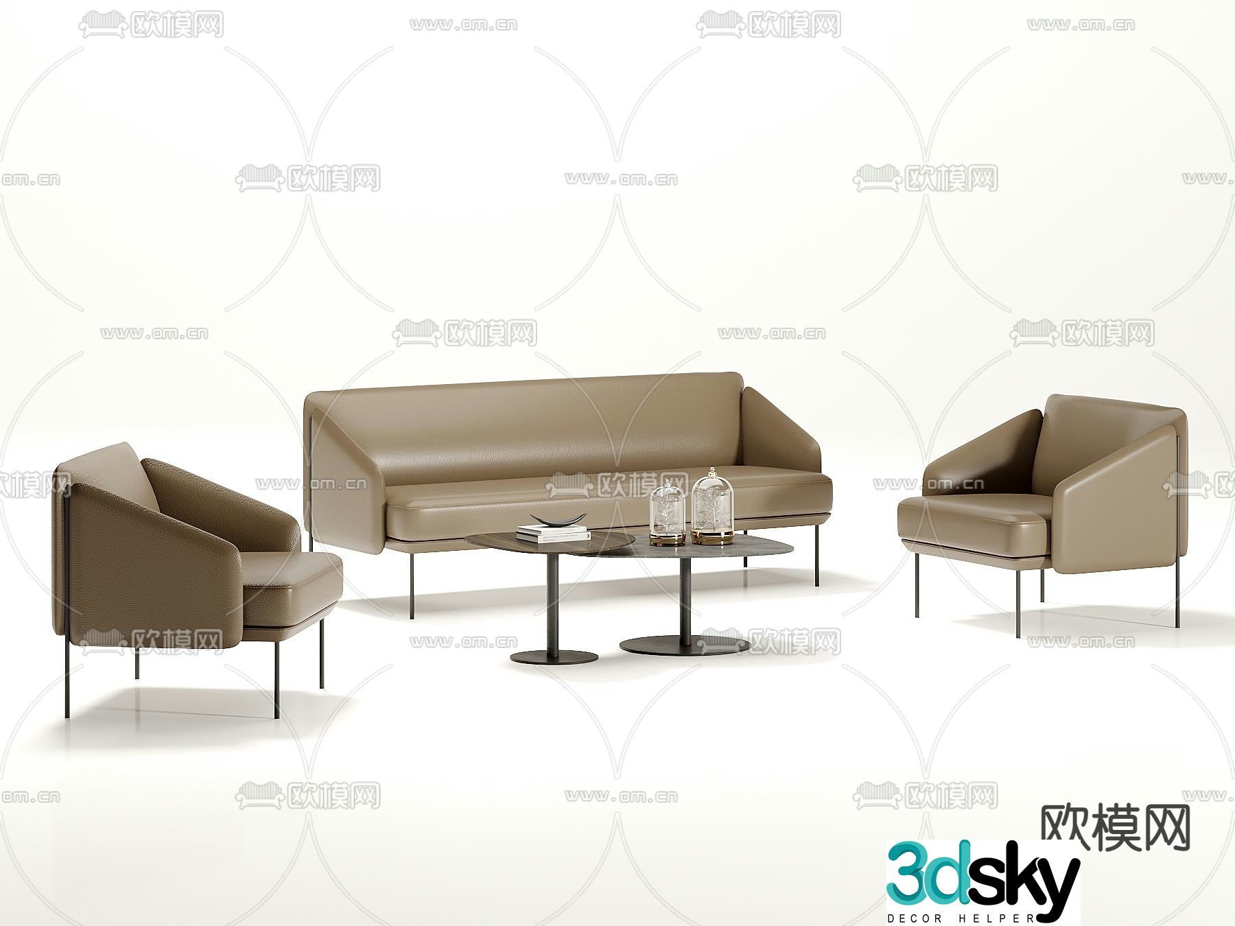 Office sofa 3d model