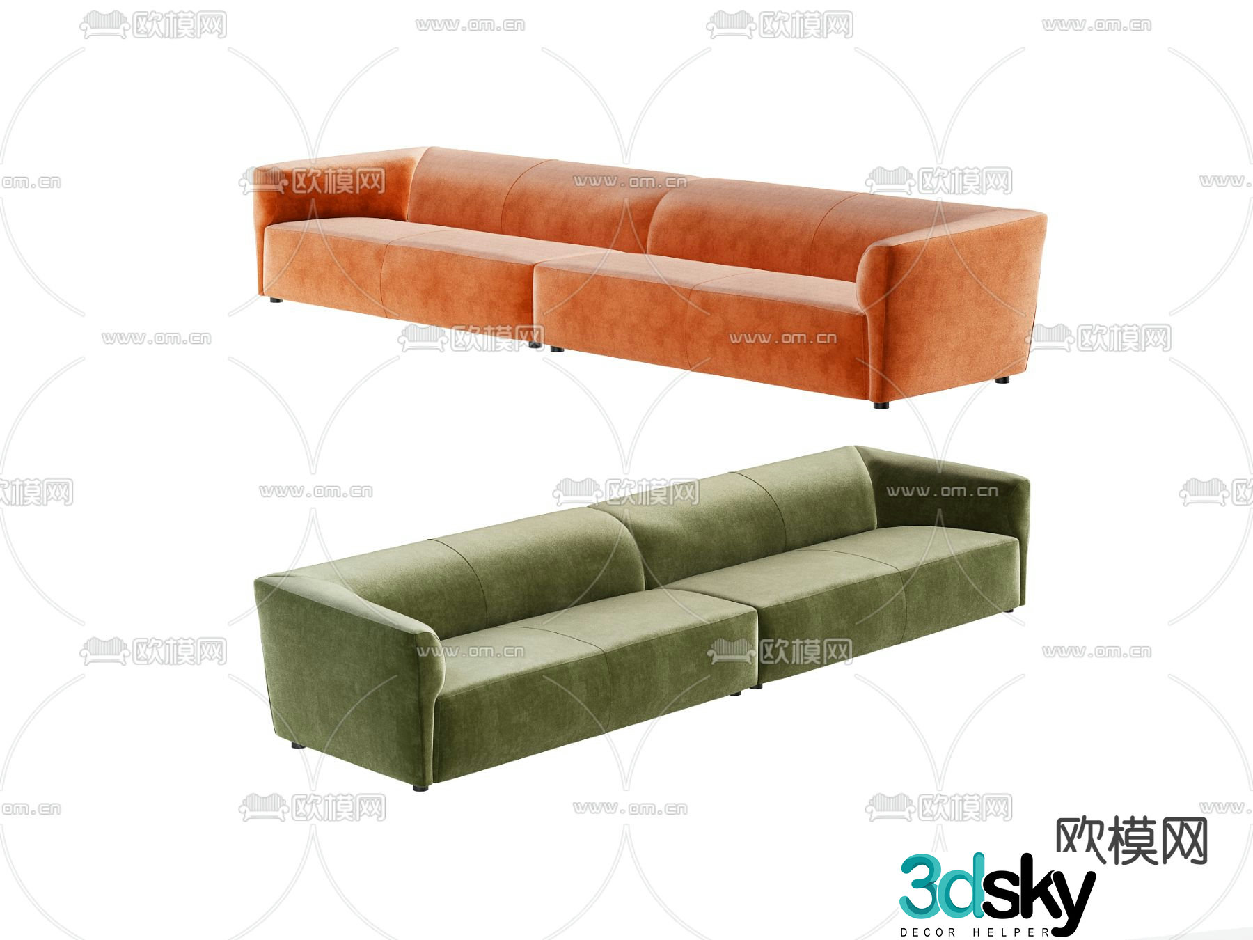 Multiplayer sofa 3d model