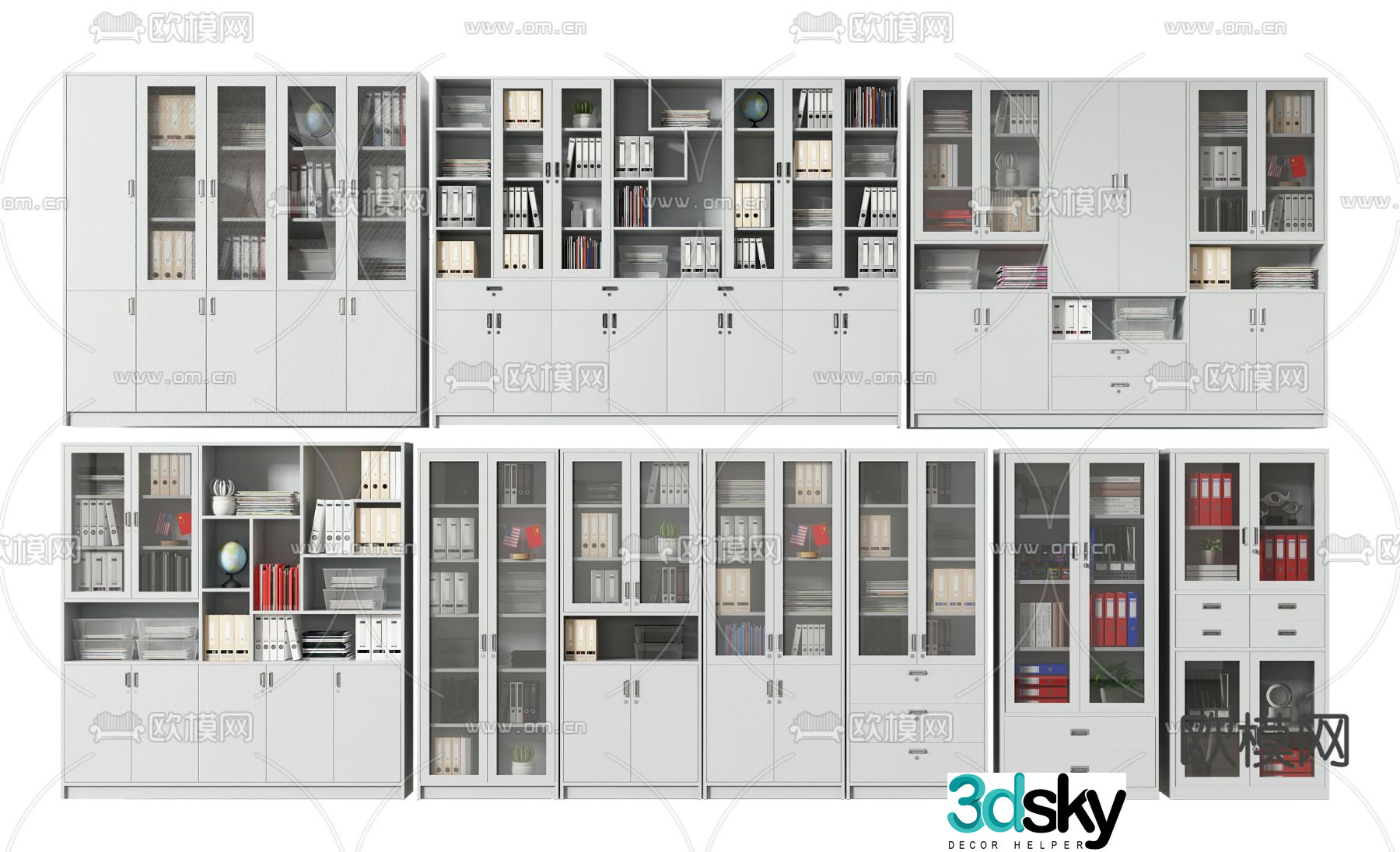 File cabinet filing cabinet information cabinet 3d model