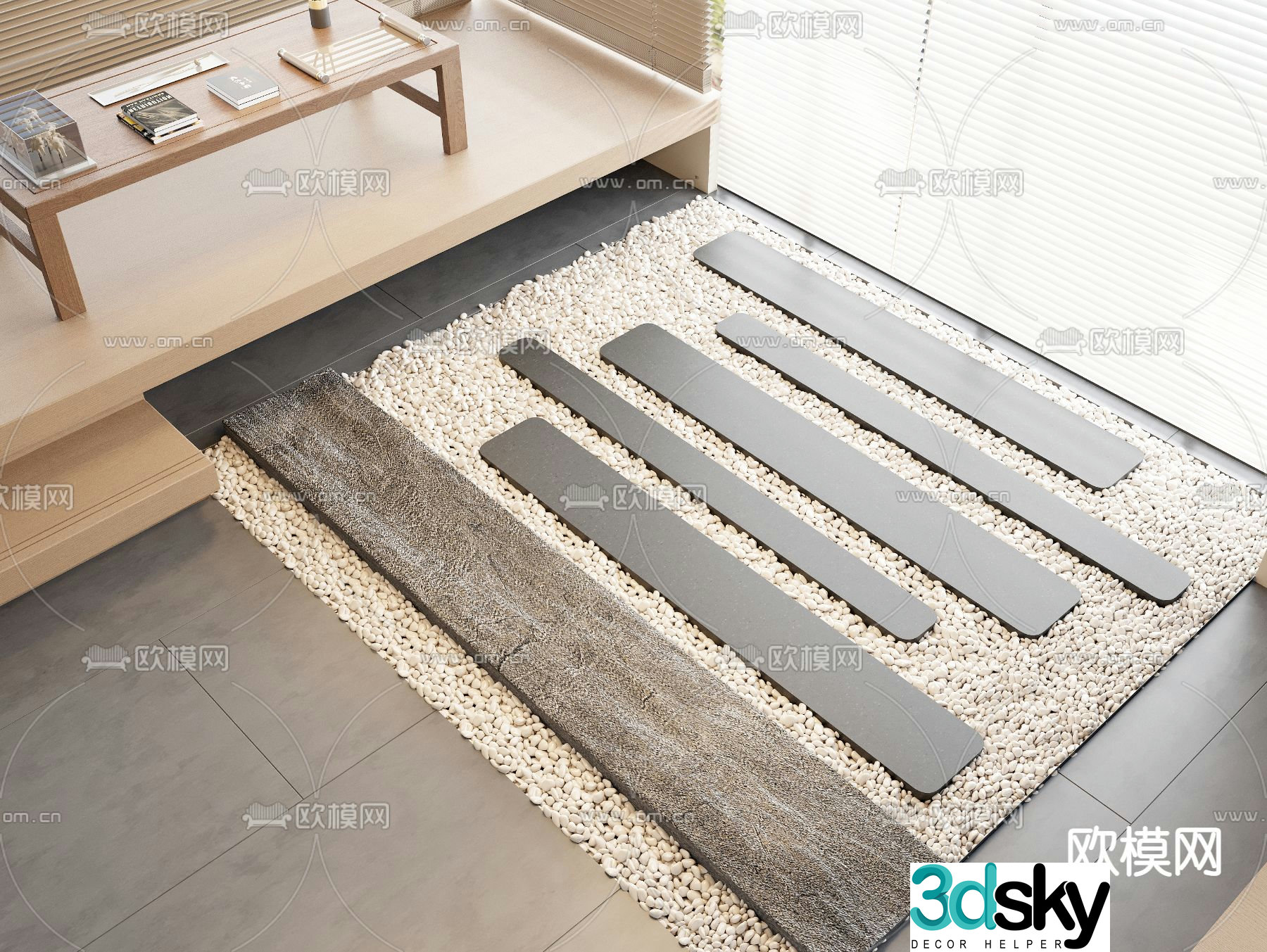 Tingbu bluestone road 3D model