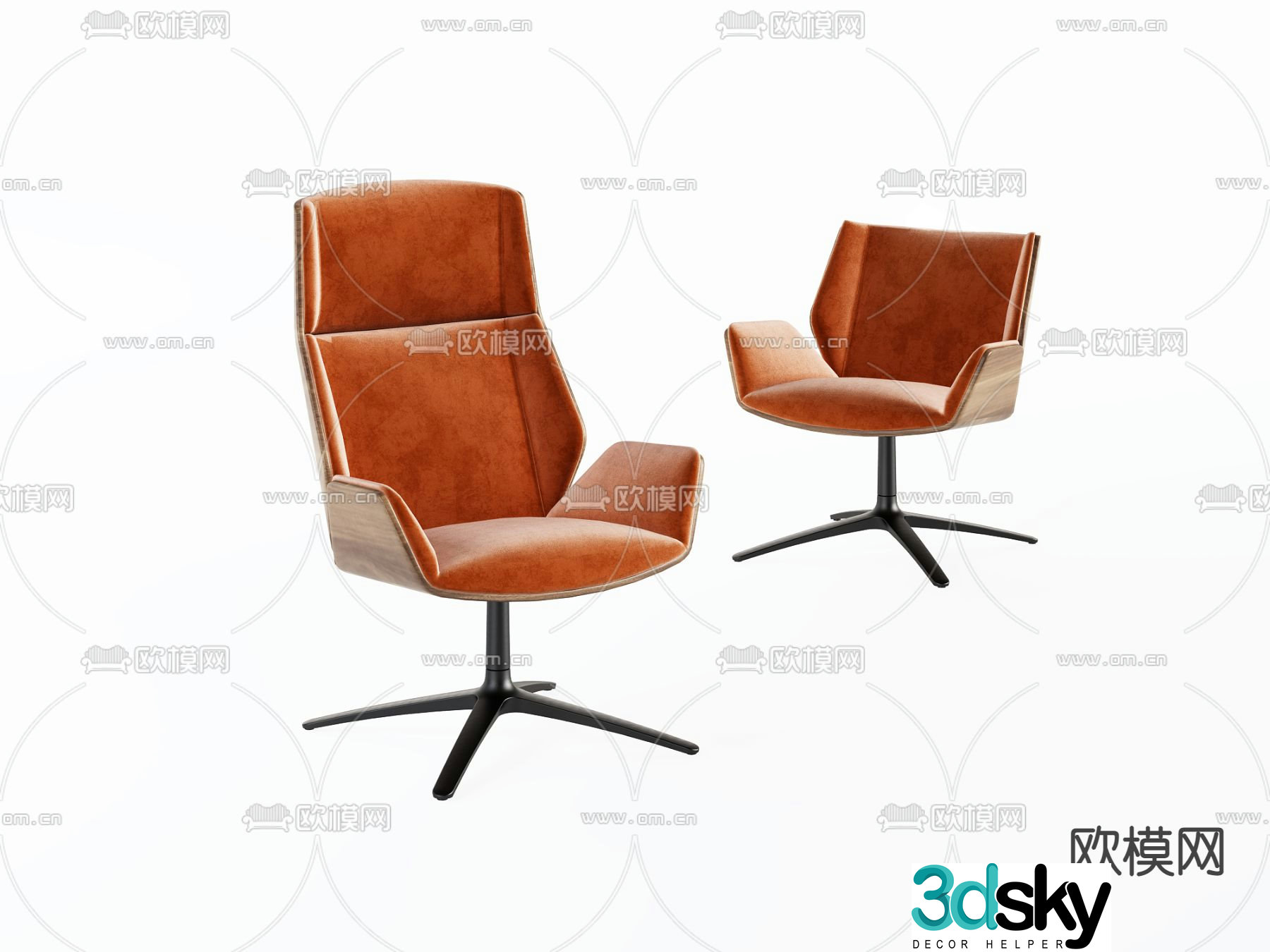 Office chair staff chair executive chair 3d model