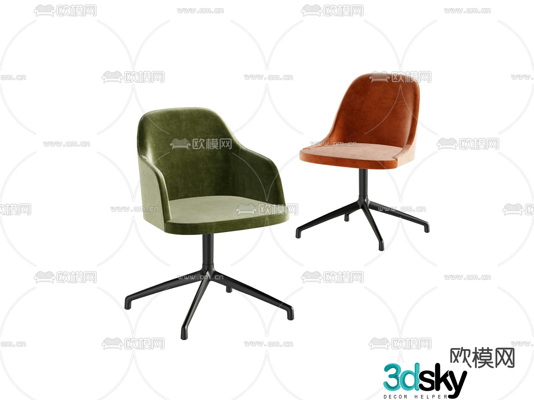 Office chair Staff chair 3d model