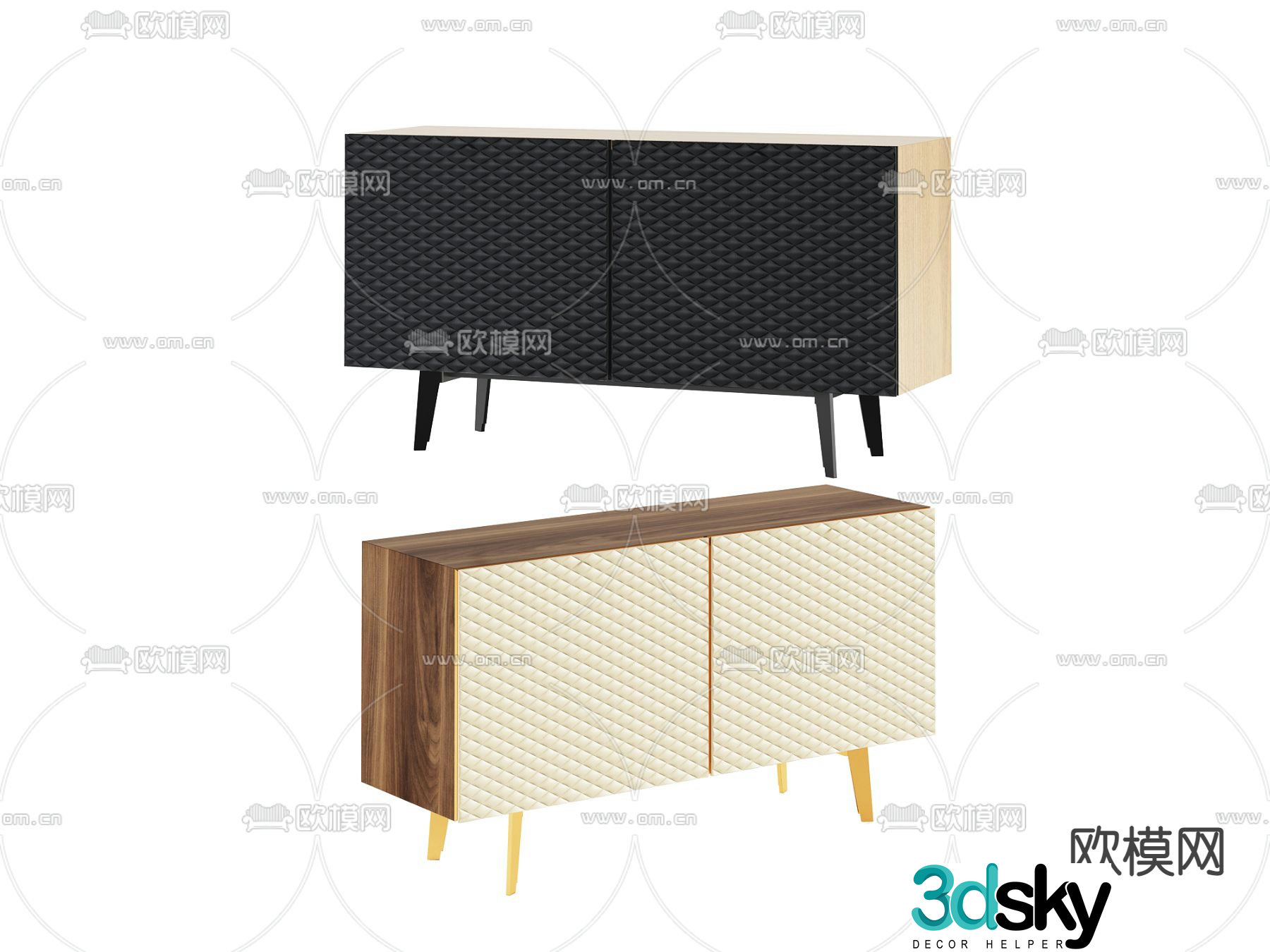 End view cabinet entrance cabinet side cabinet 3D model