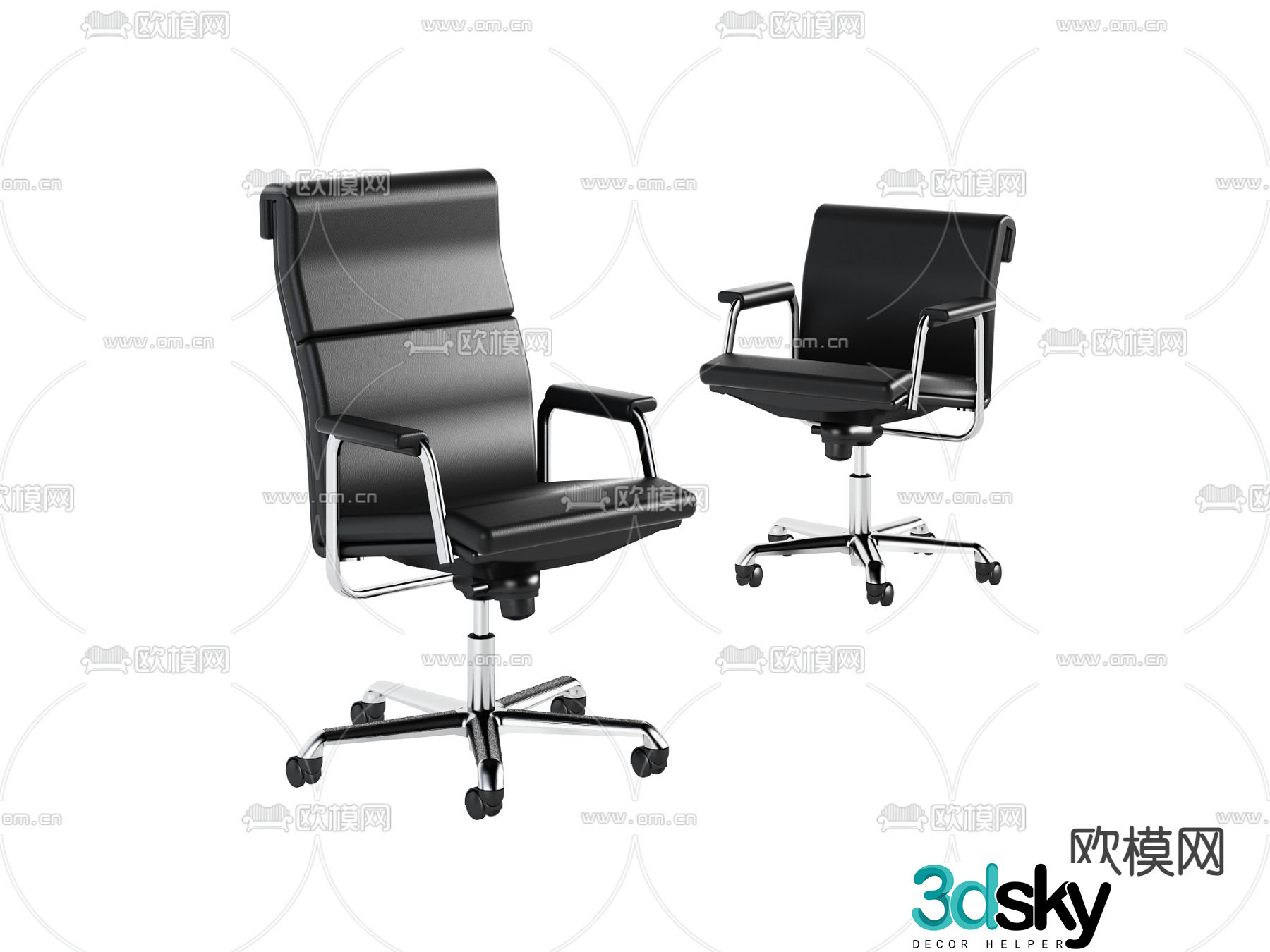 Office chair staff chair executive chair 3d model