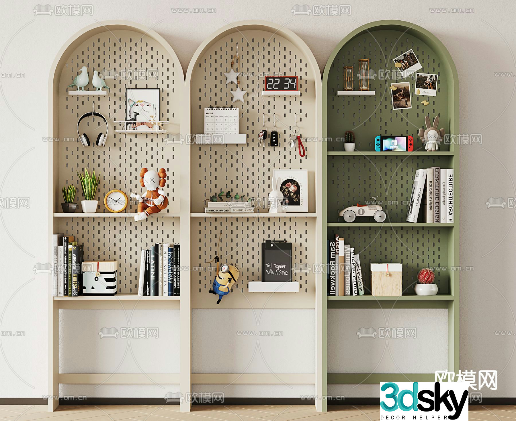 Children’s bookcase decorative cabinet model