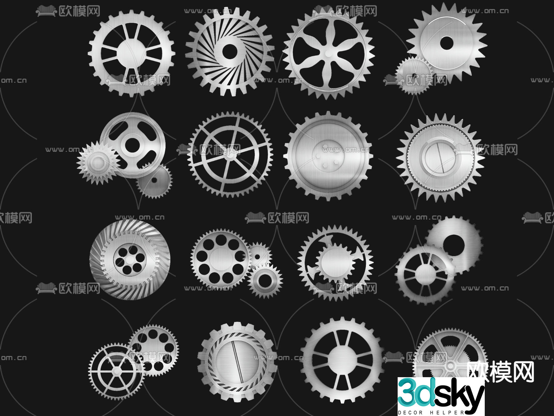 gear industrial parts 3d model