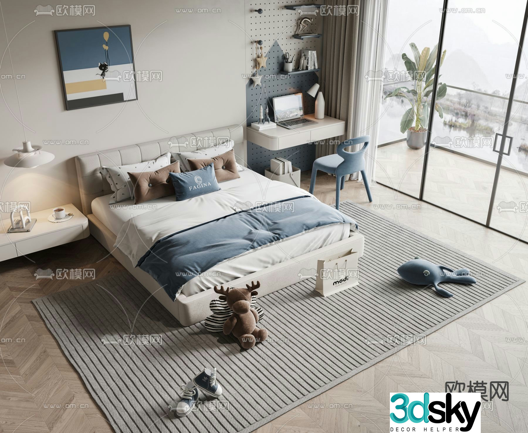 Children’s bed 3d model