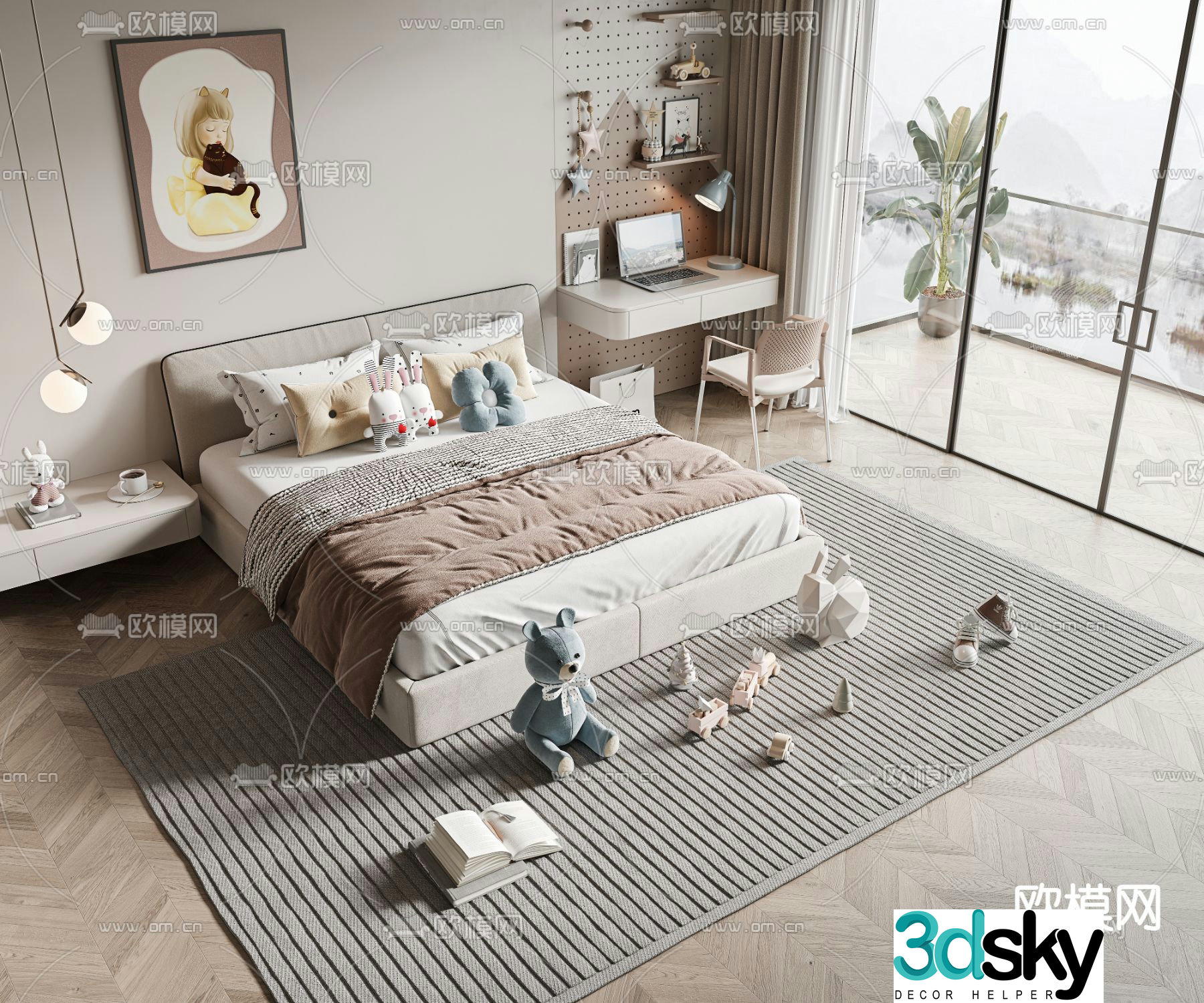 Children’s bed 3d model