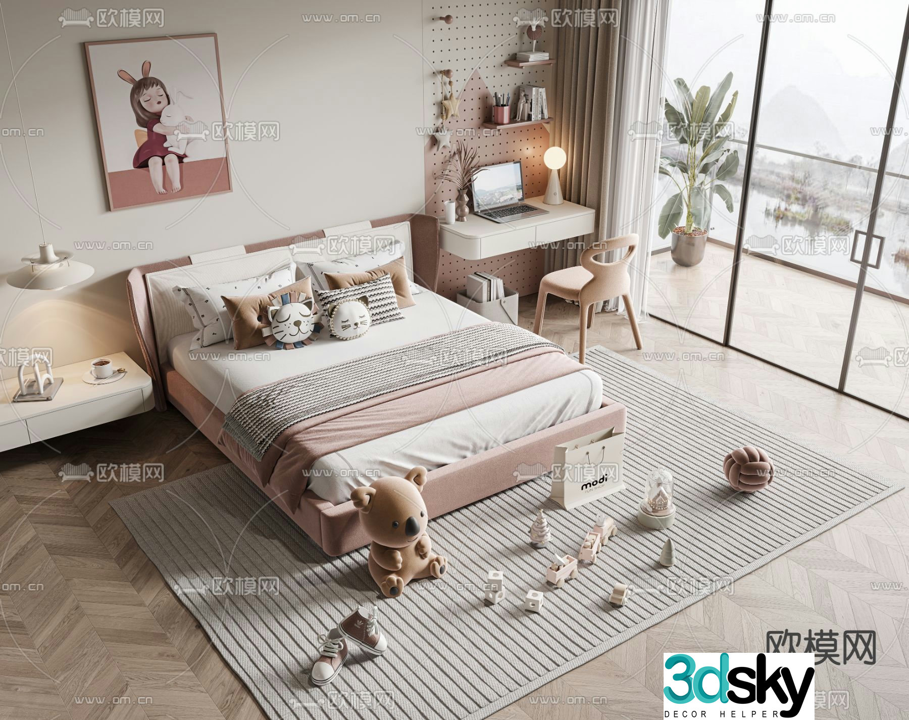 Children’s bed 3d model