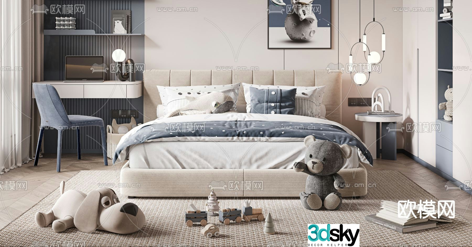 Children’s bed 3d model