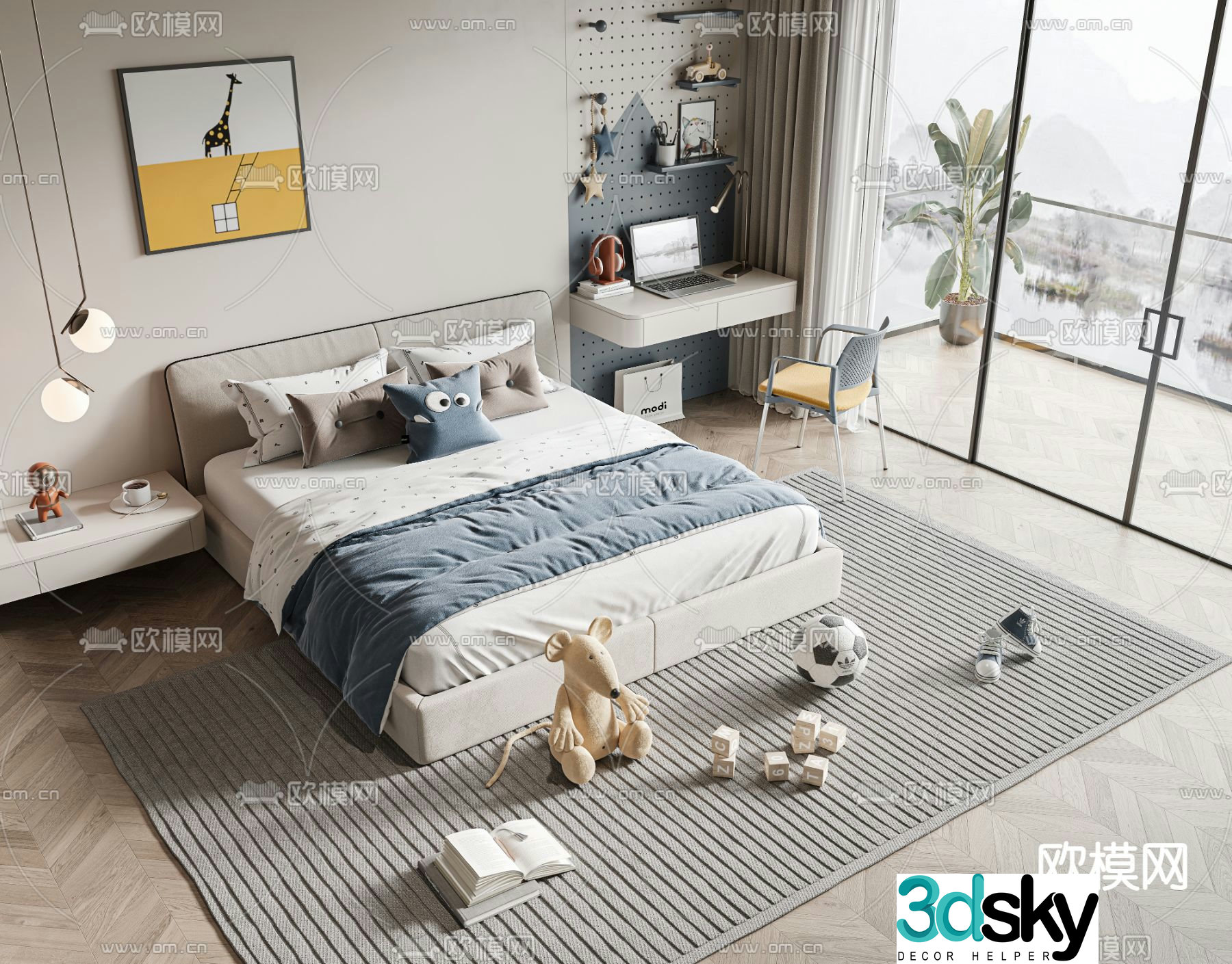 Children’s bed 3d model