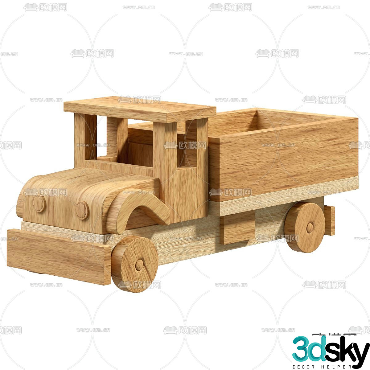 truck toy car 3d model