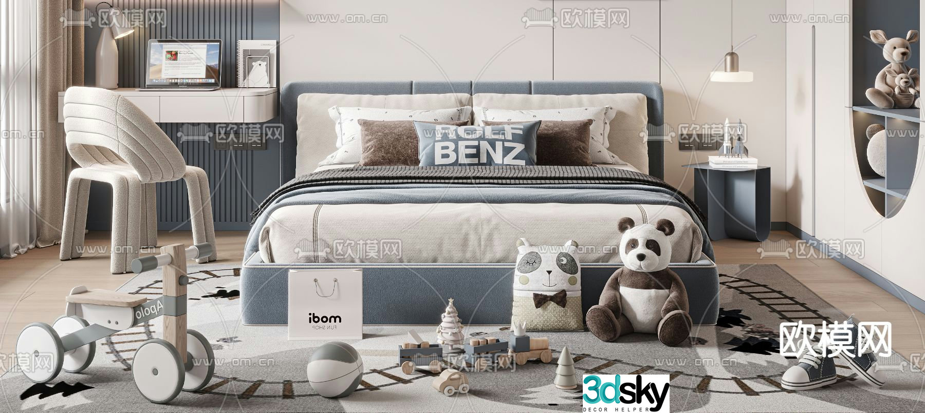 Children’s bed 3d model