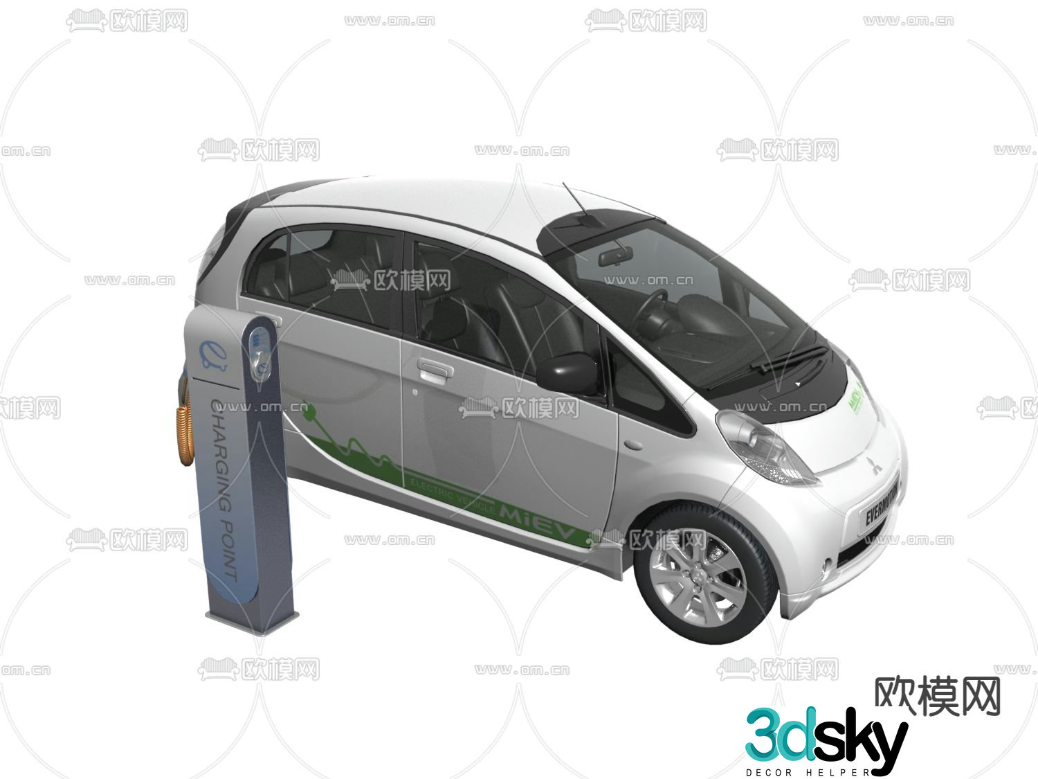 Hyundai car new energy vehicle 3d model