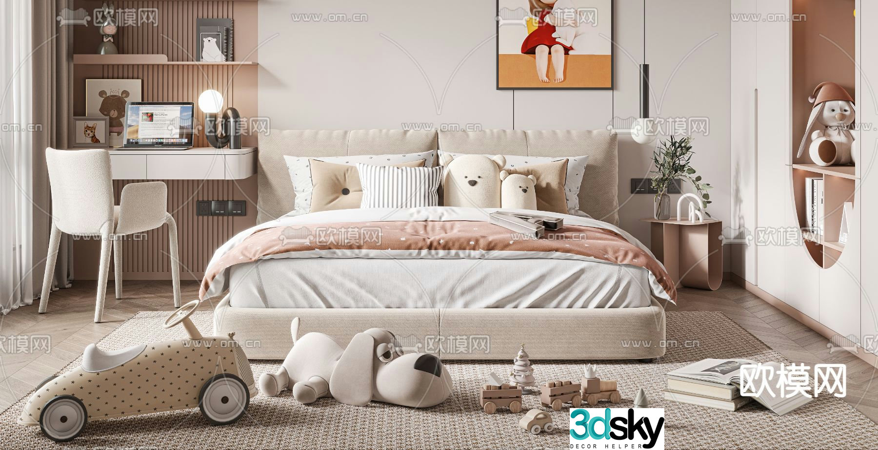 Children’s bed 3d model
