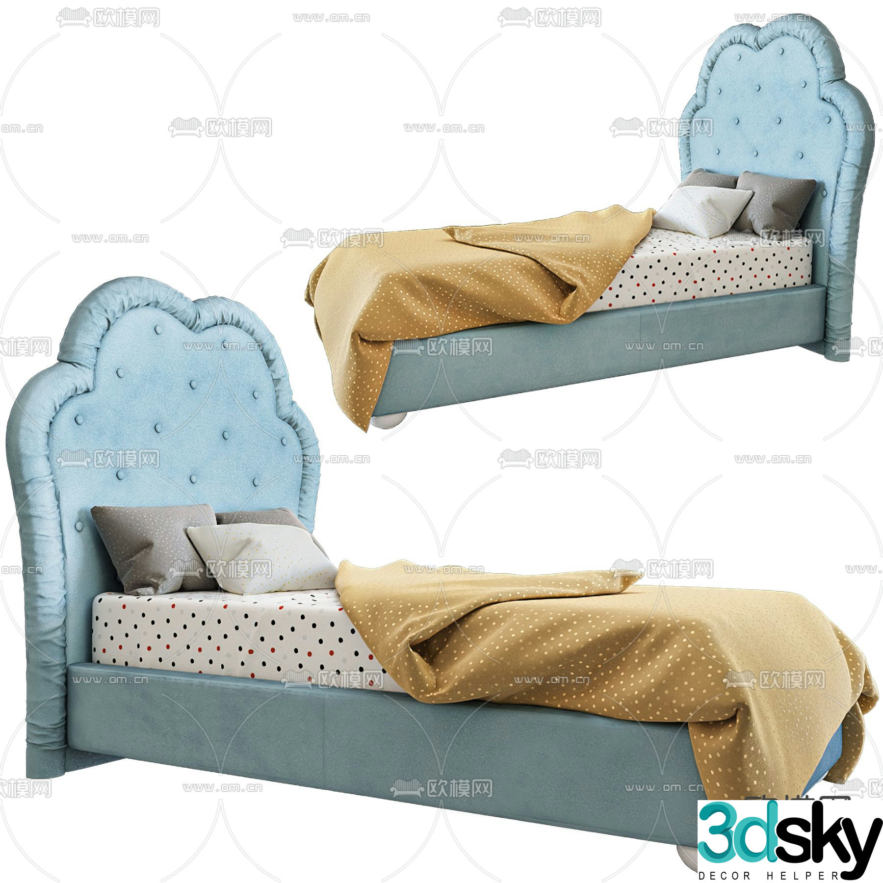 Children’s bed 3d model