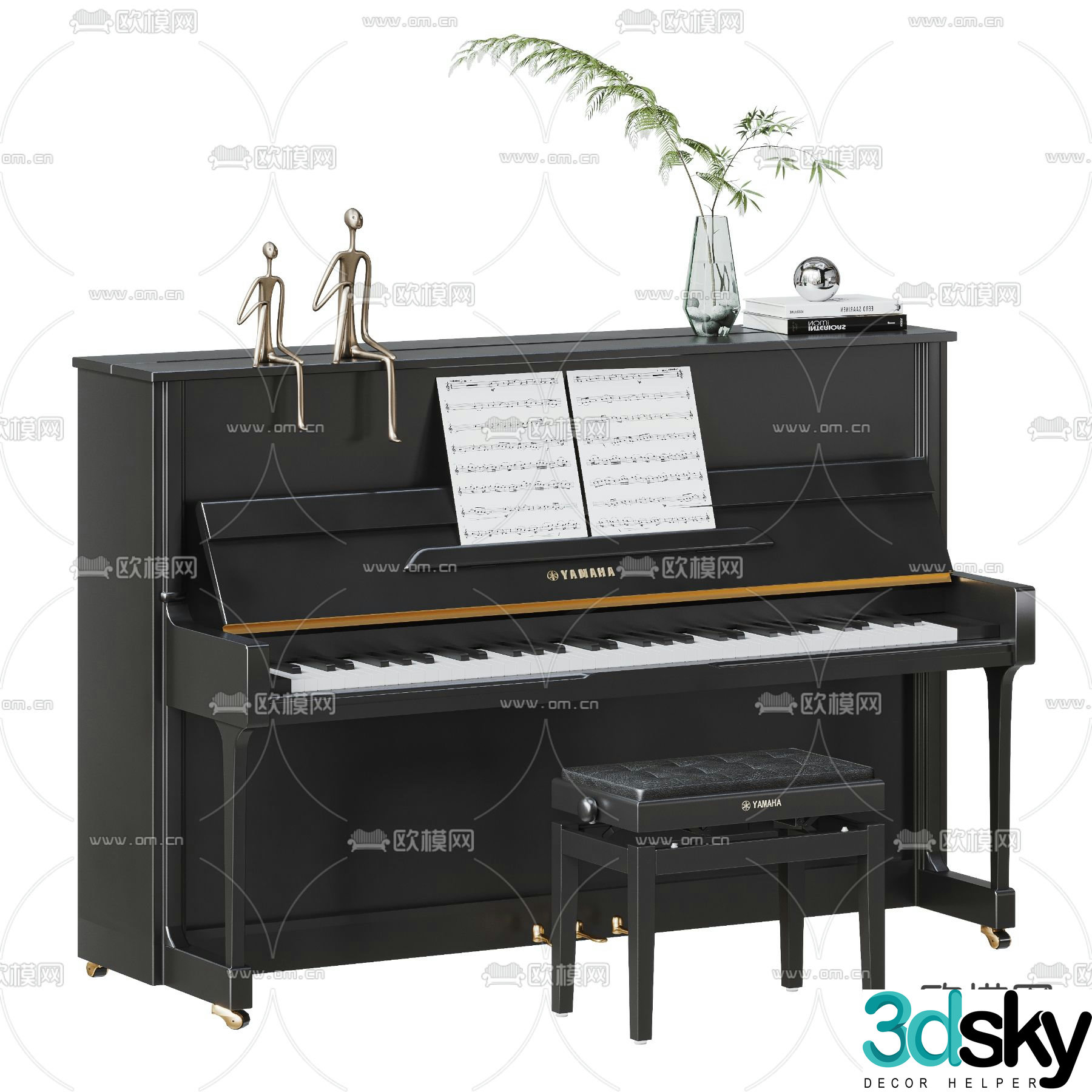 piano 3d model