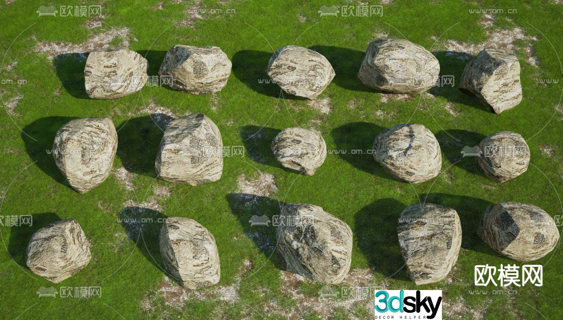 Landscape stone 3d model
