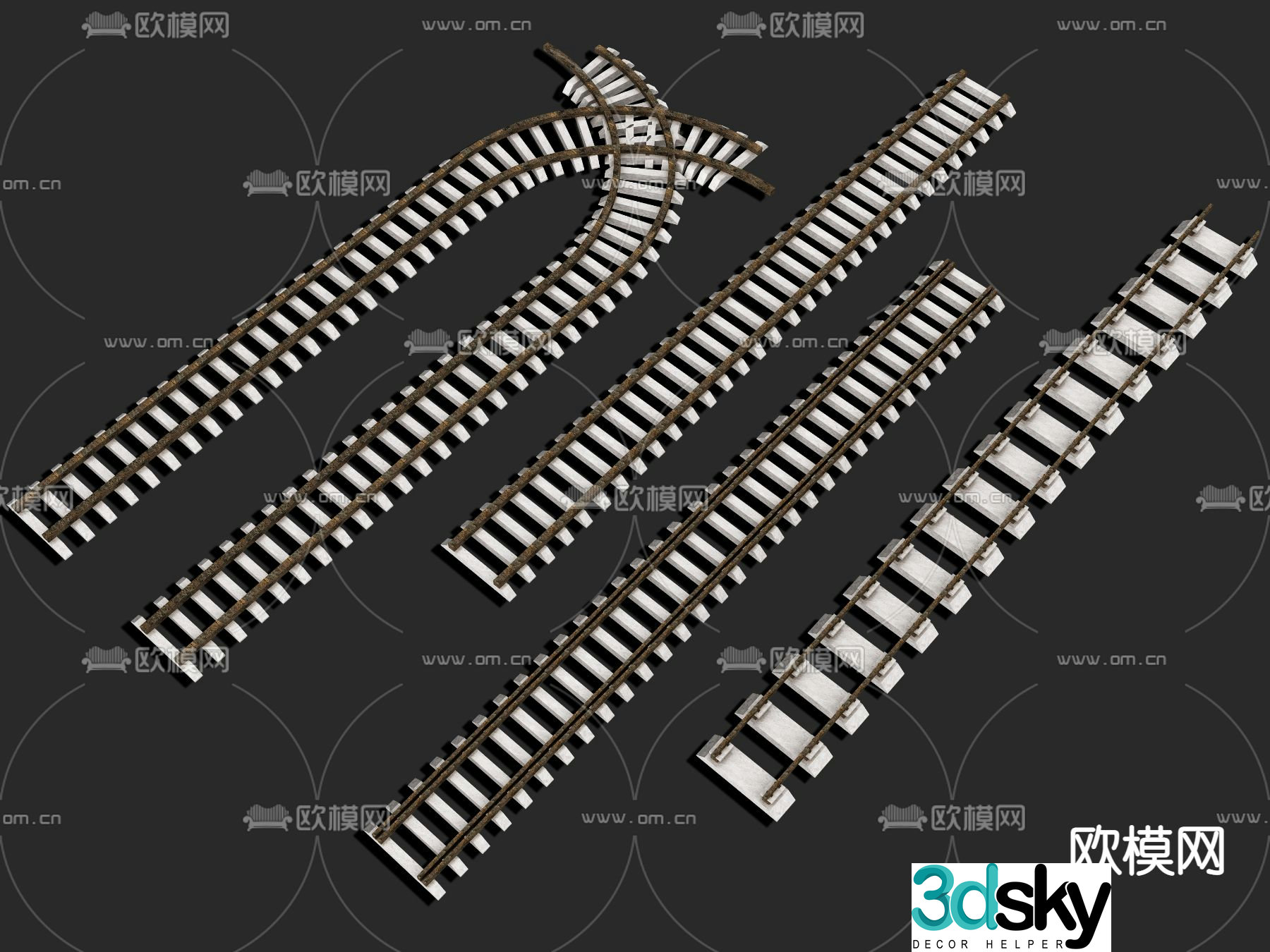 Railroad Railroad 3d model
