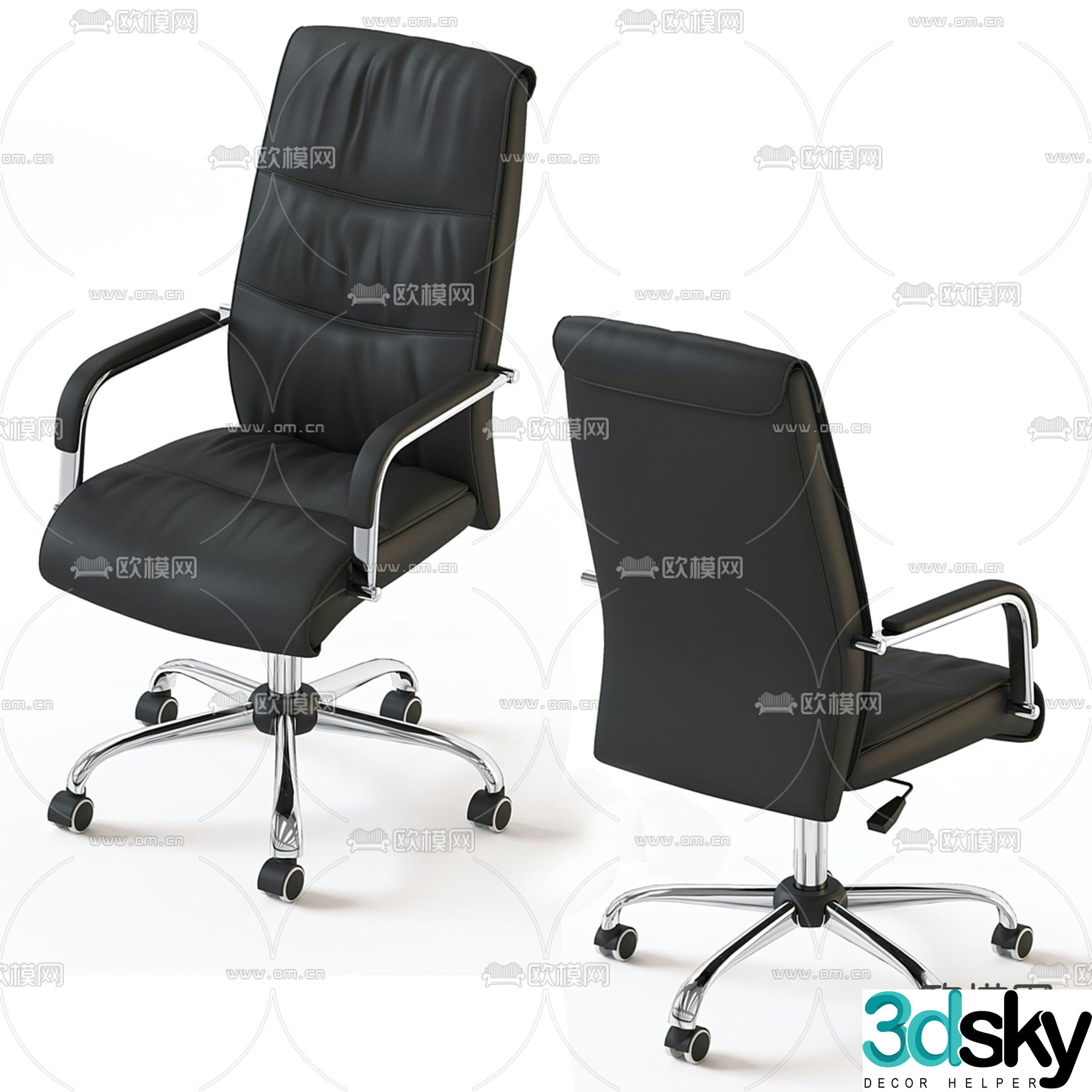 Office chair boss chair executive chair 3d model