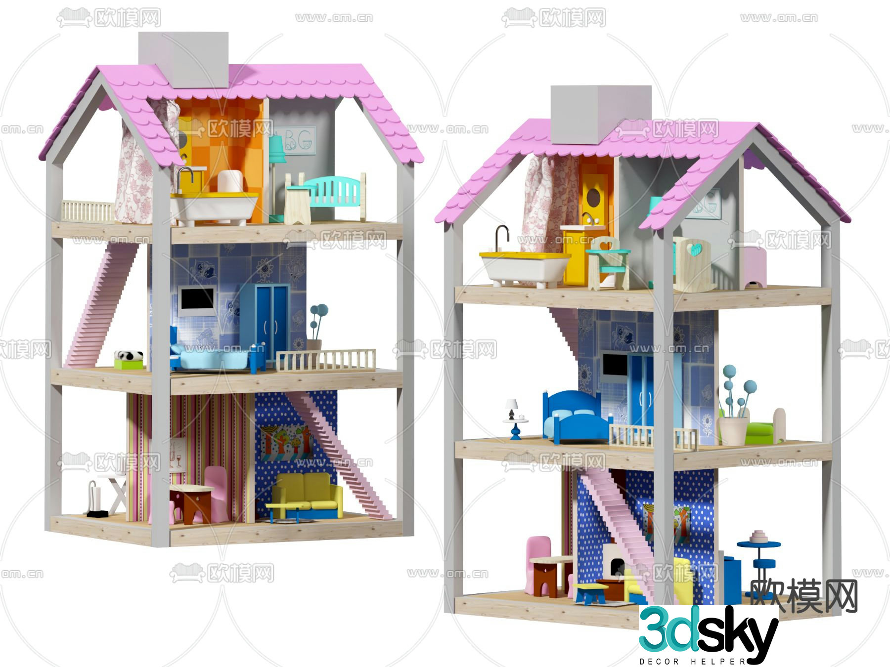 Children’s toys play house toys 3d model