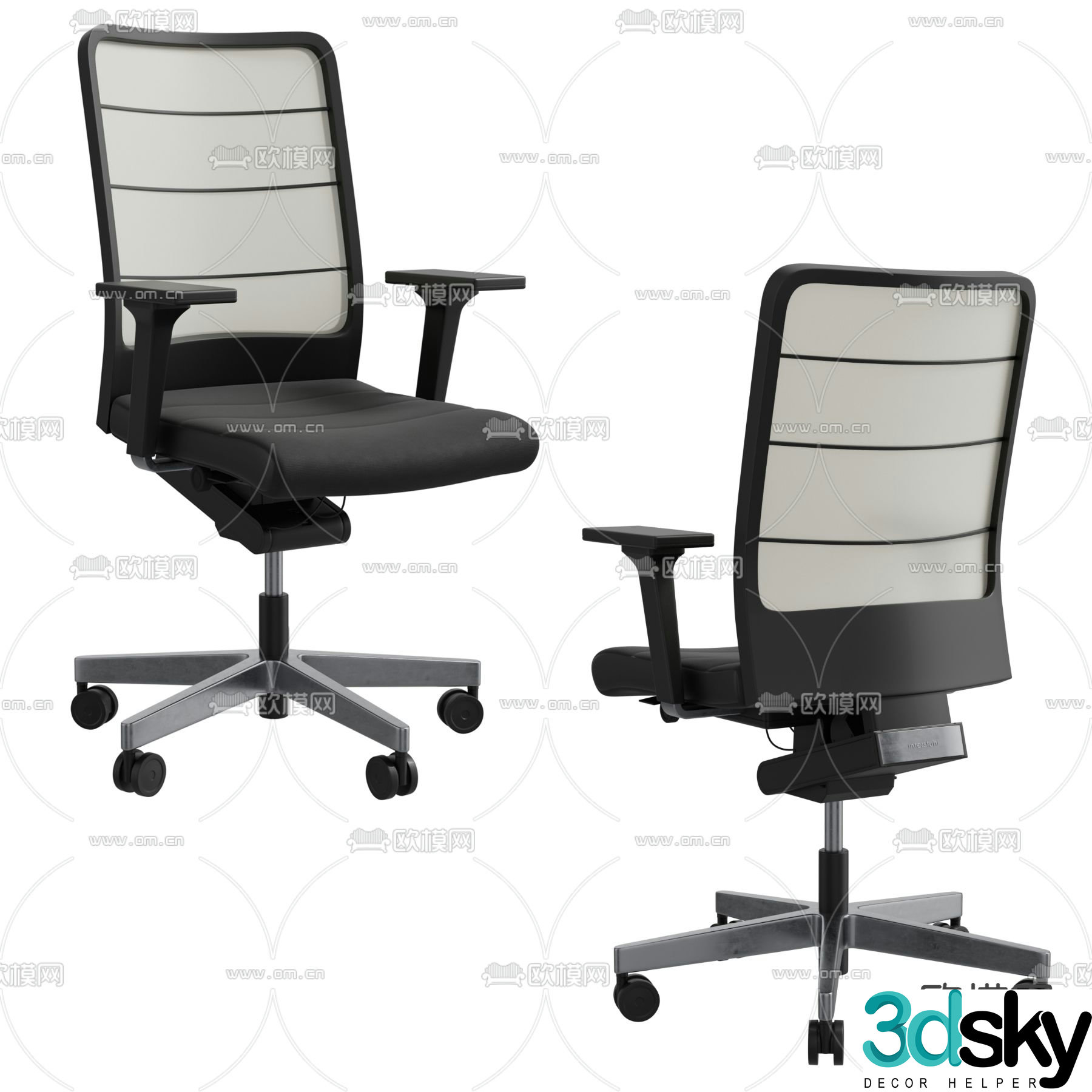Office chair staff chair 3d model