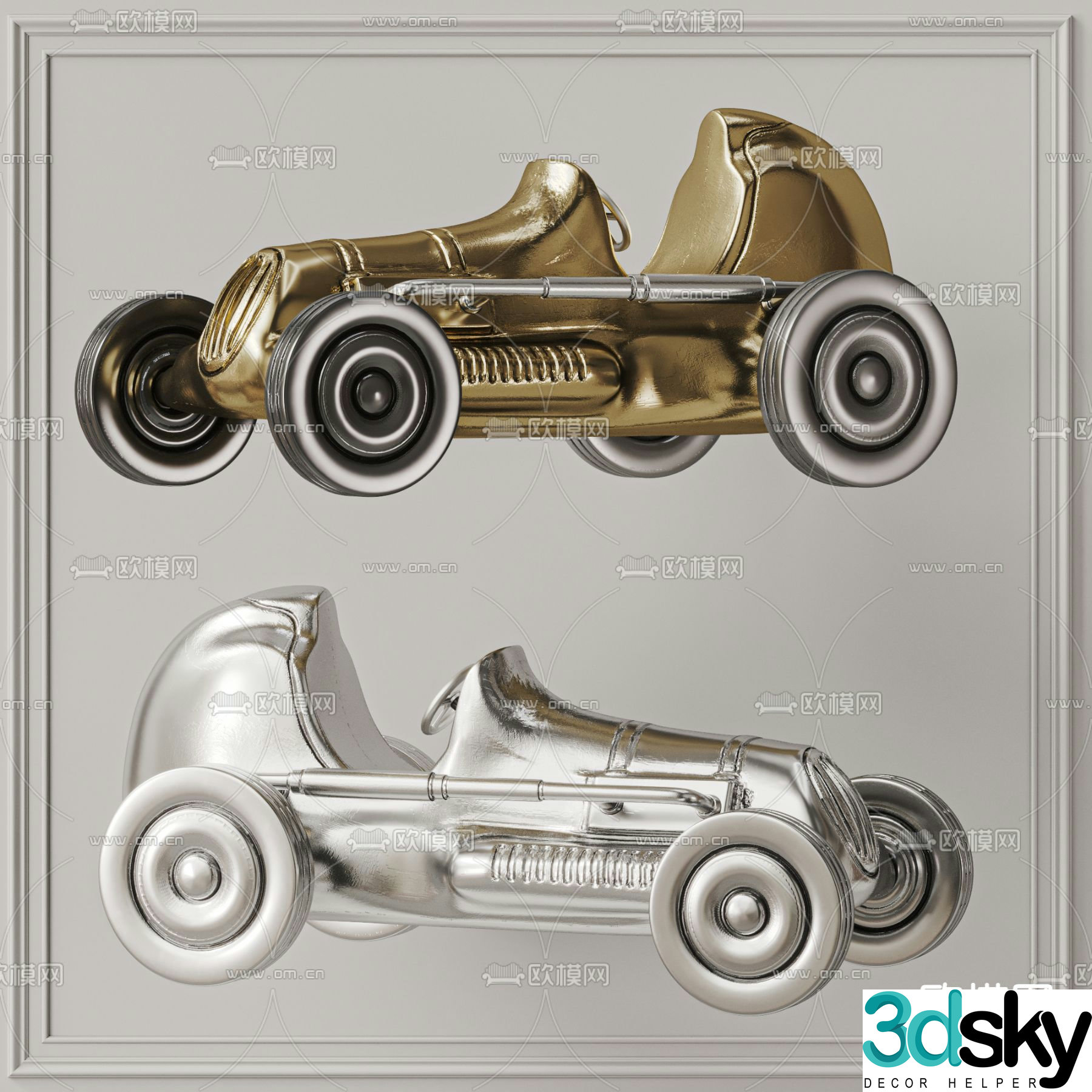 children’s toys car classic car 3d model