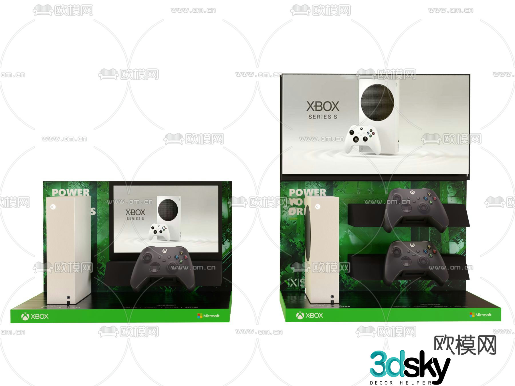 Gamepad game console 3d model