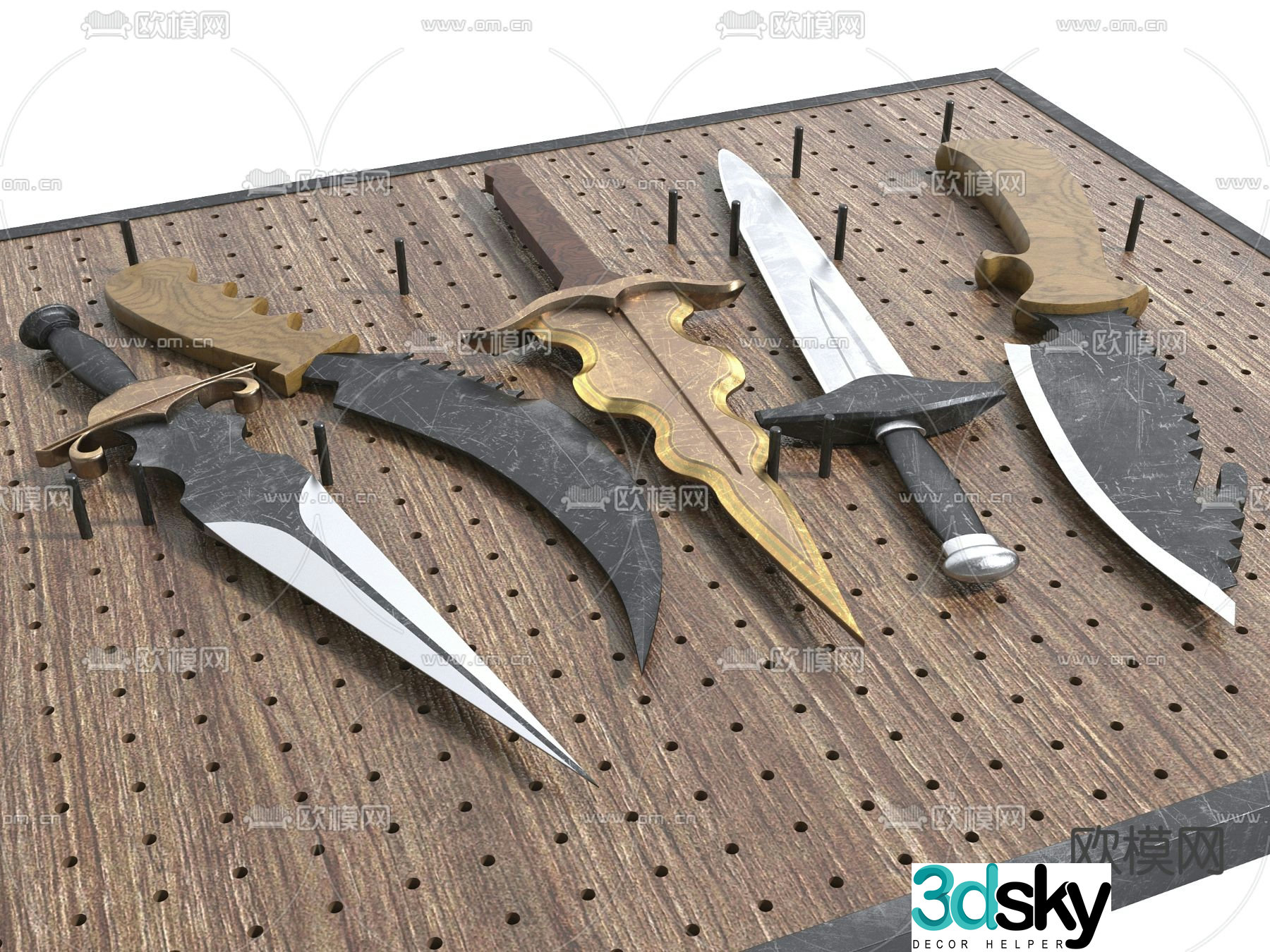 weapon dagger cold weapon 3d model