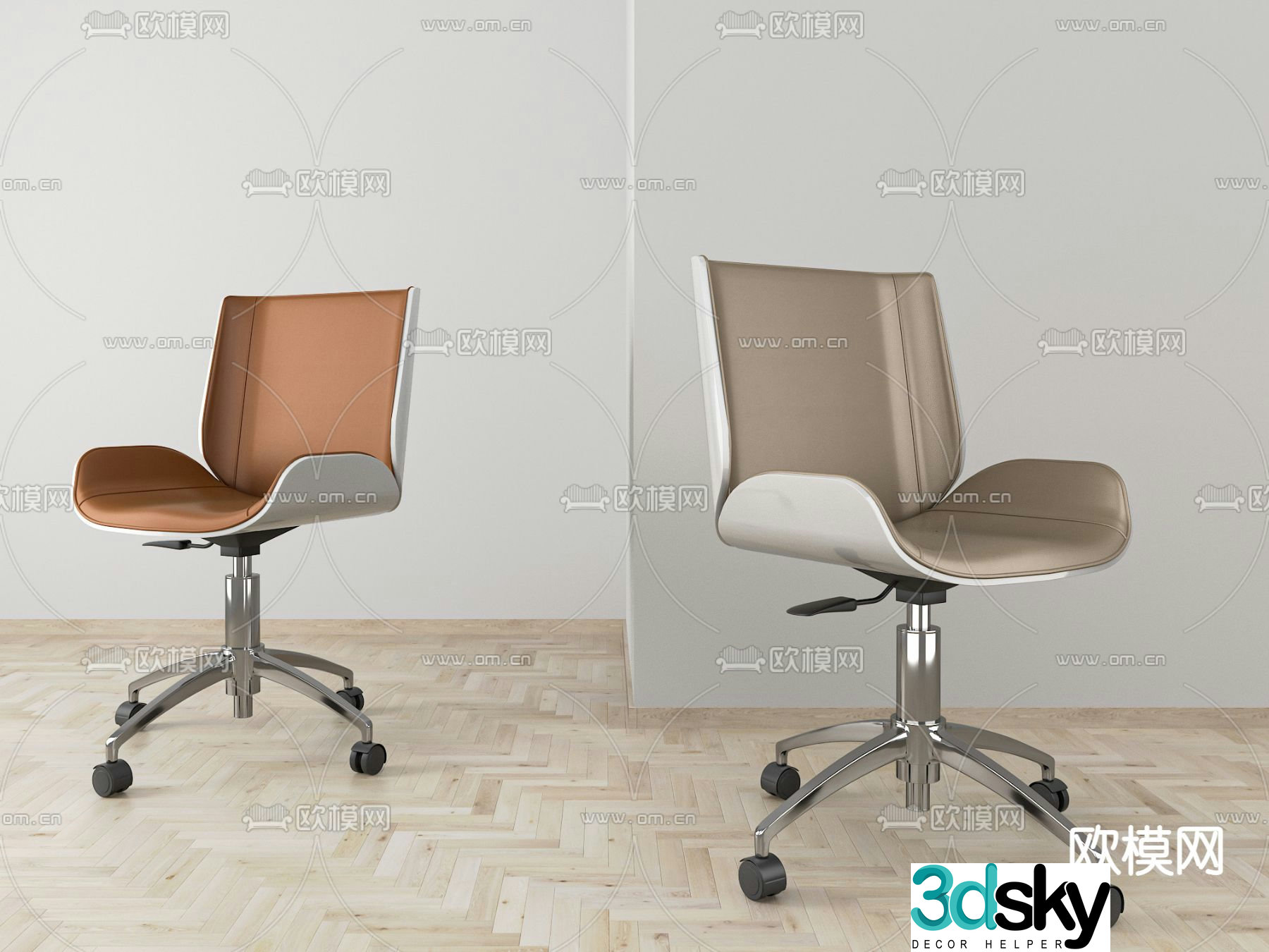 Office chair staff chair 3d model
