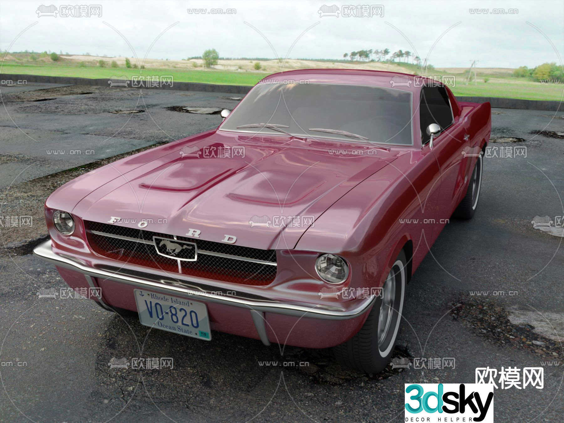 Ford Mustang car 3d model