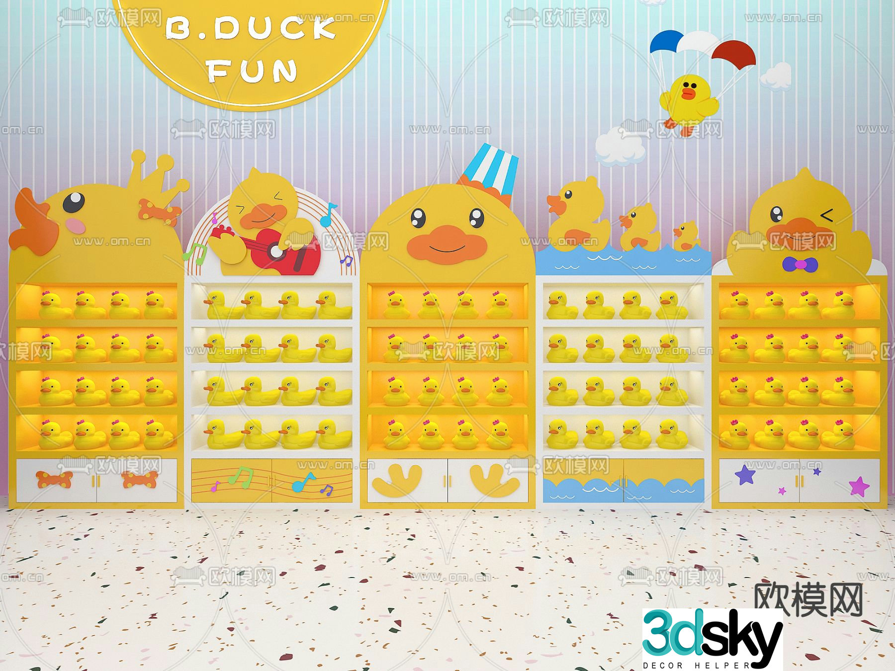 Children’s cabinet toy cabinet 3d model
