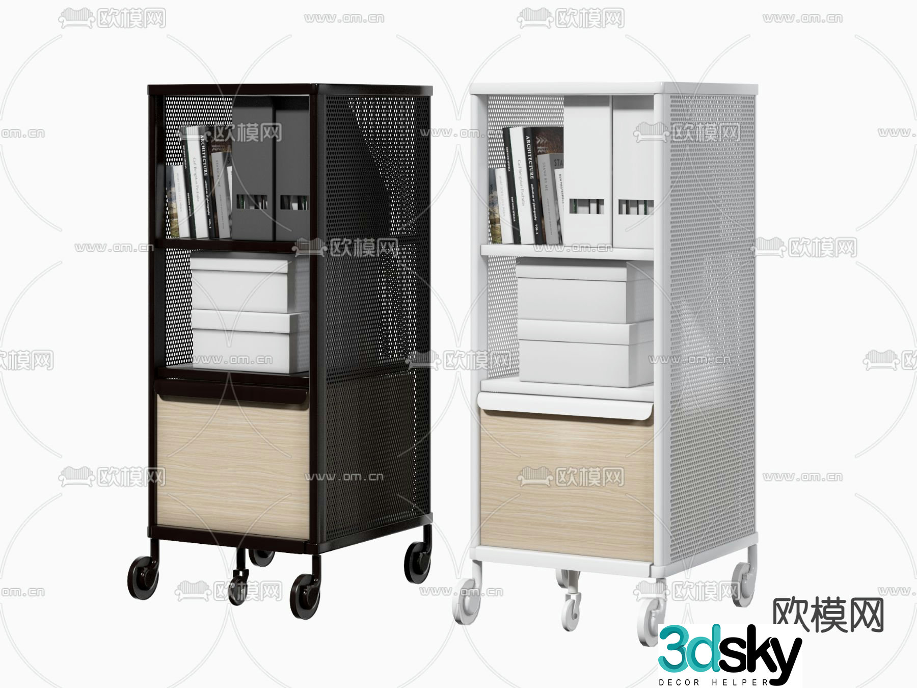 File cabinet office cabinet 3d model