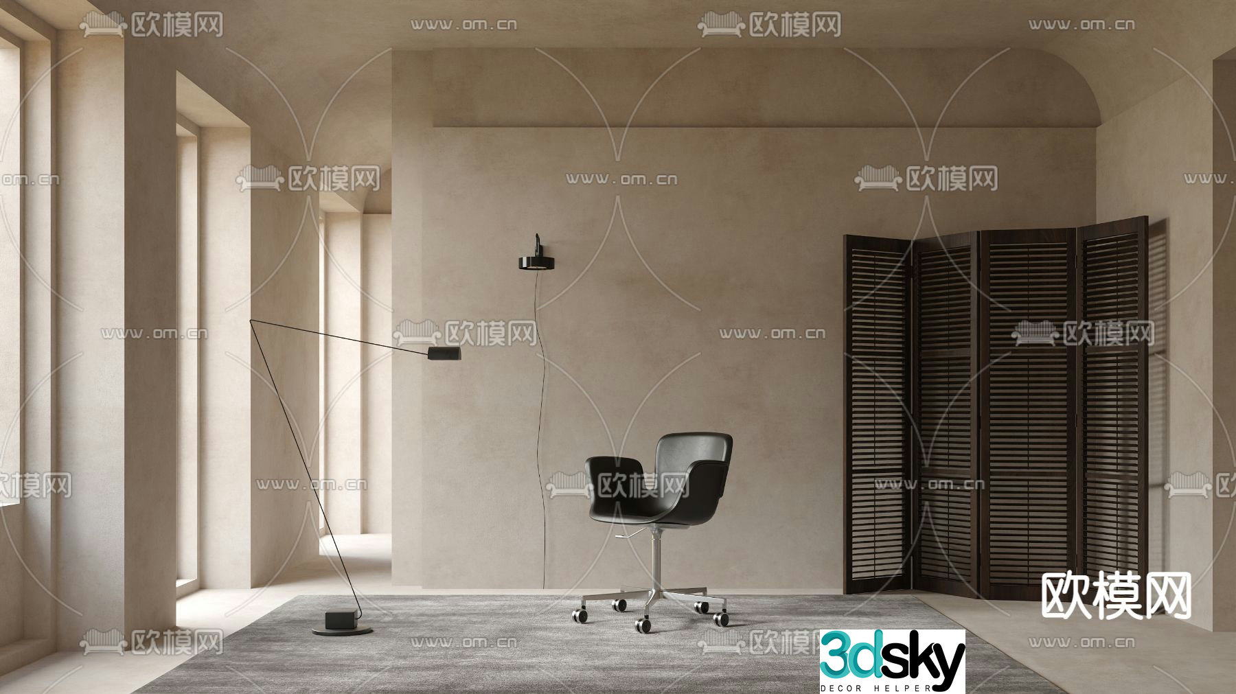 Cappellini office chair executive chair 3d model