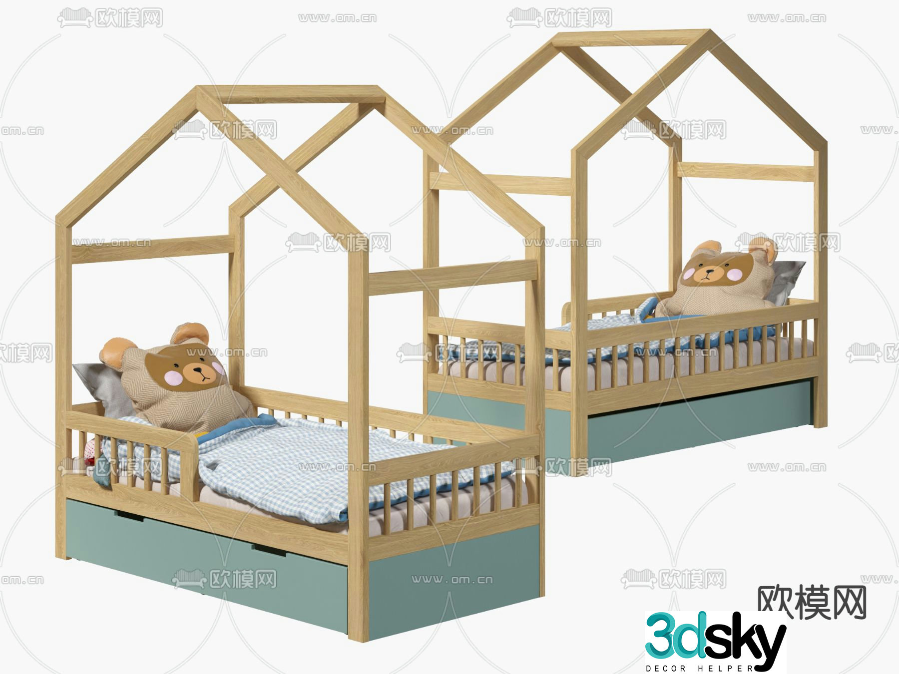 Children’s bed 3d model