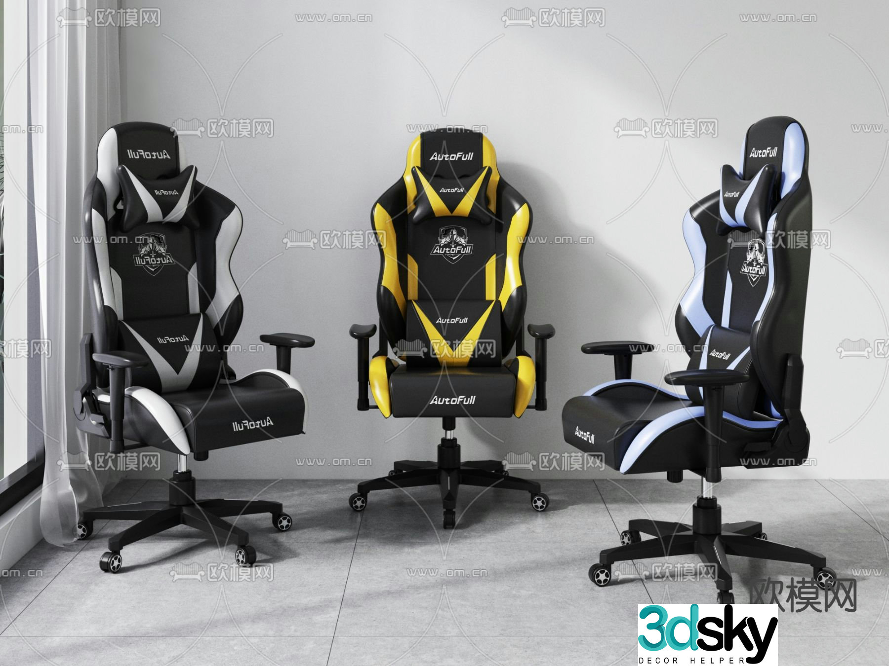Gaming chair 3d model