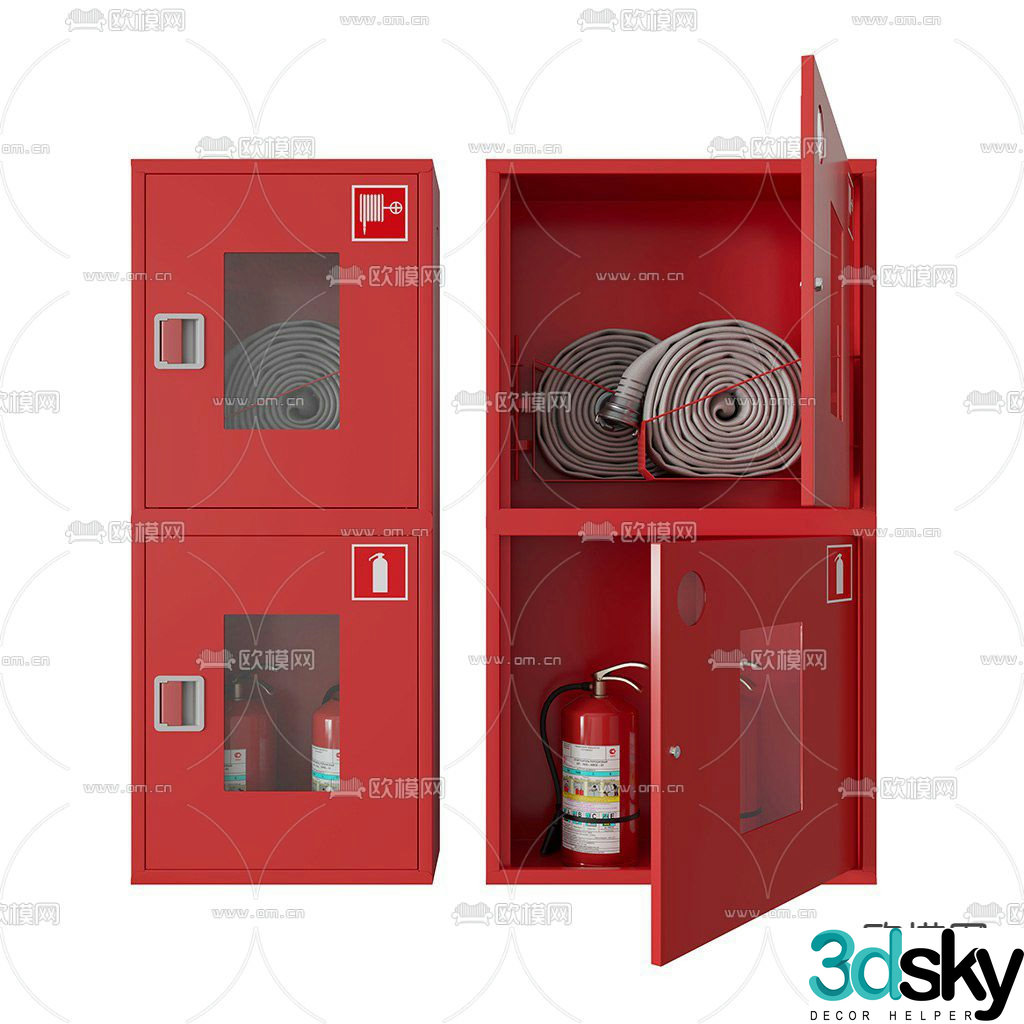Fire hydrant fire extinguisher.3d model