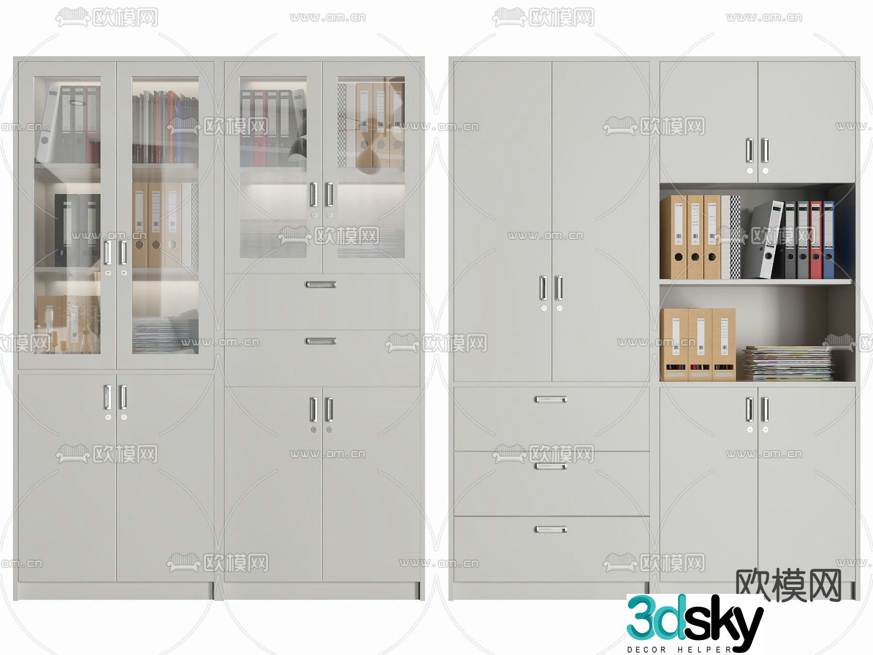 File cabinet information cabinet filing cabinet 3d model