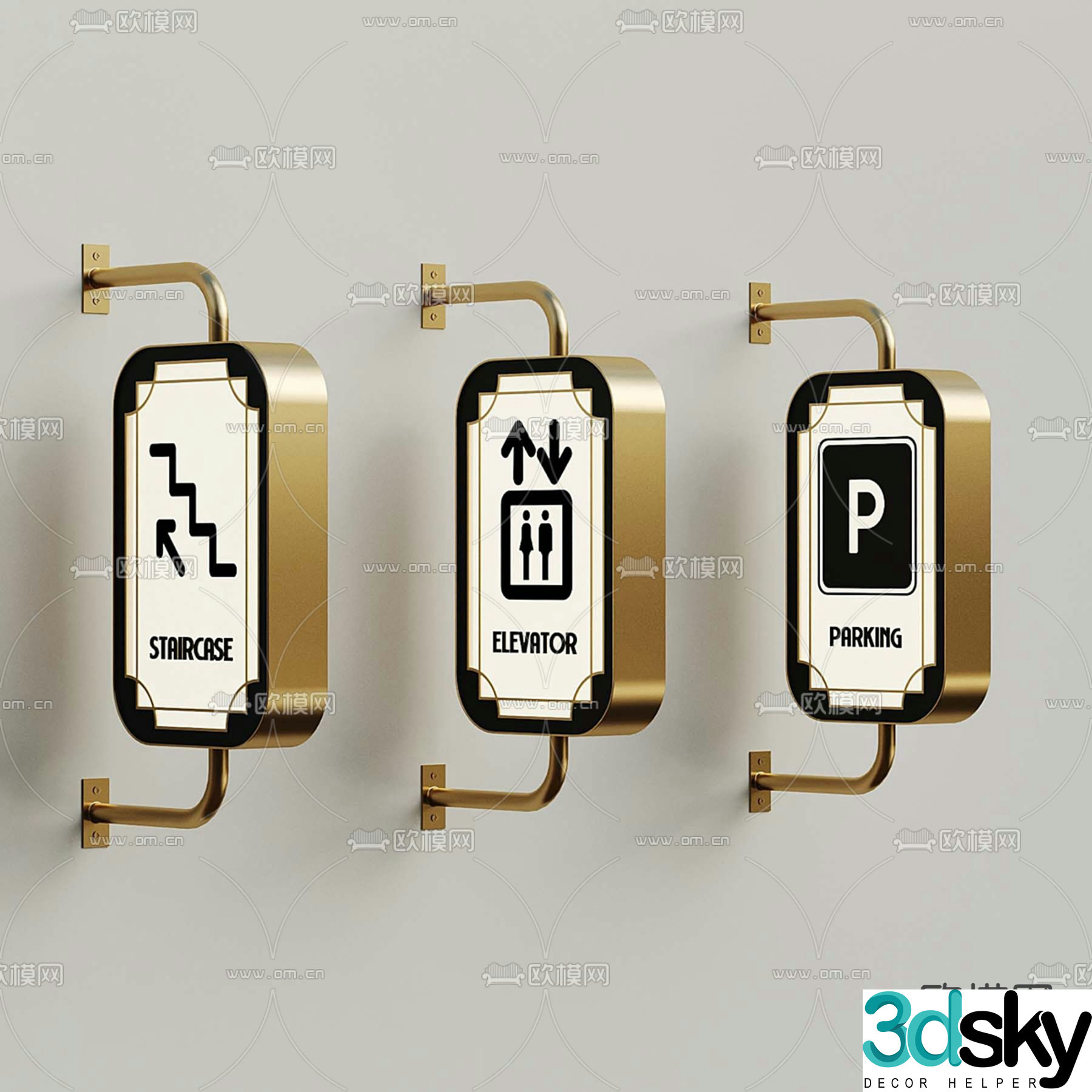 sign sign 3d model