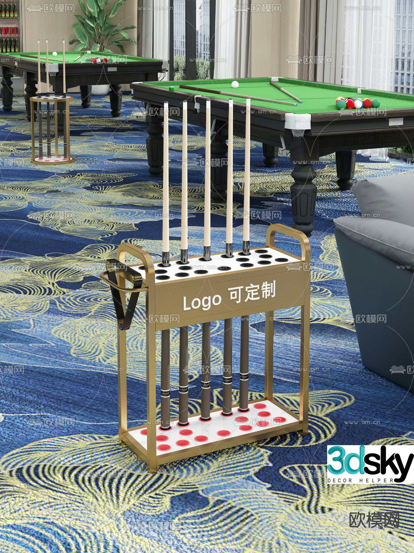 Billiard Cue Billiard Cue 3d model