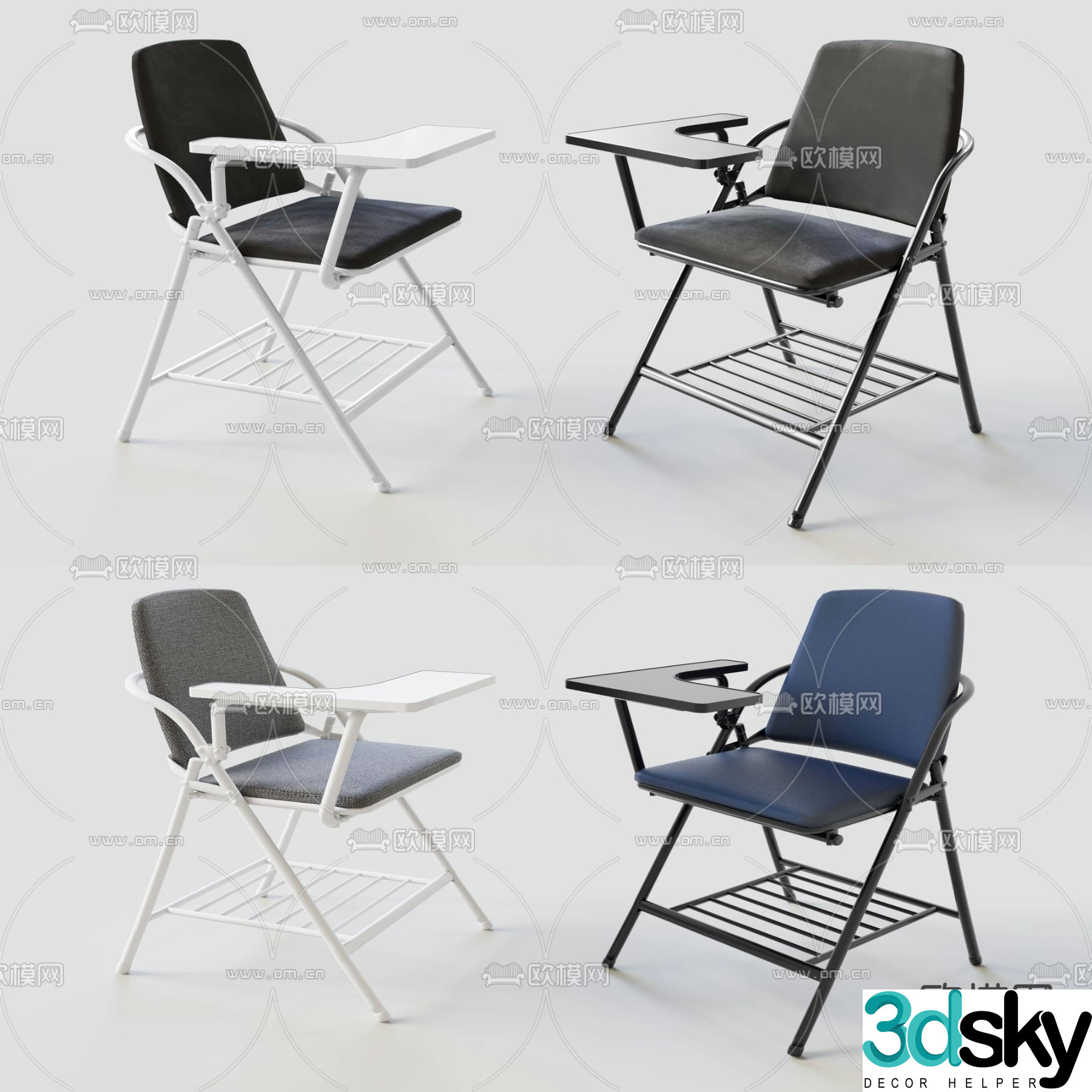 Training chair conference chair 3d model