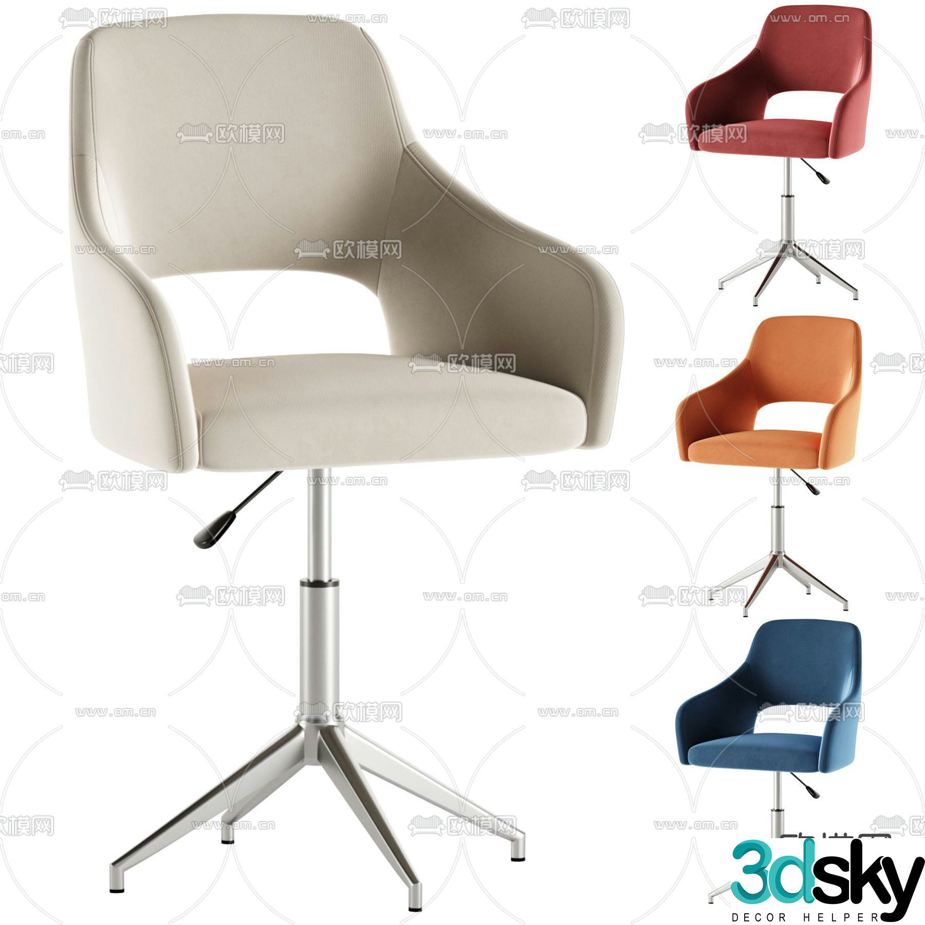 Office chair conference chair 3d model