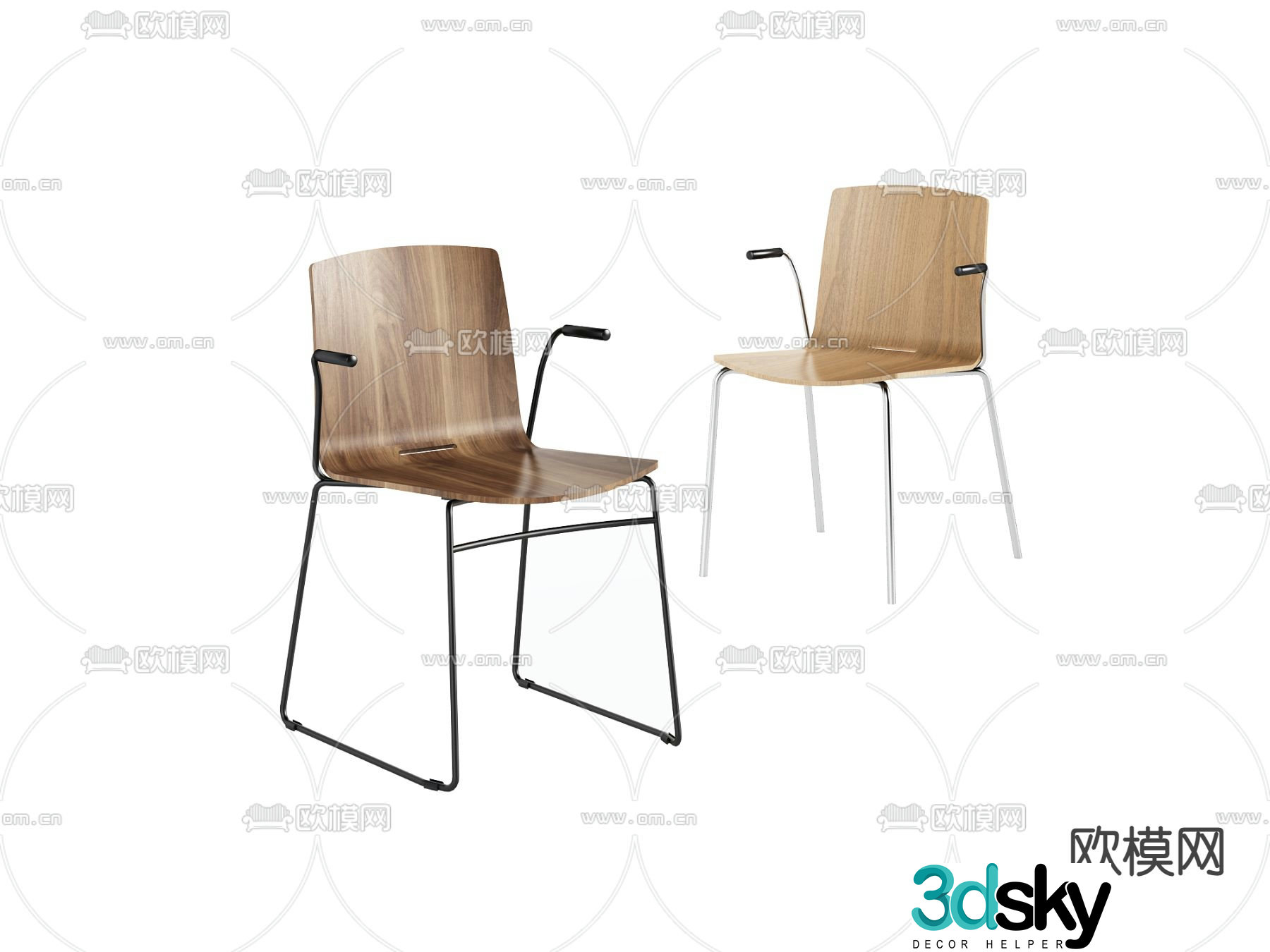 chair training chair office chair 3d model