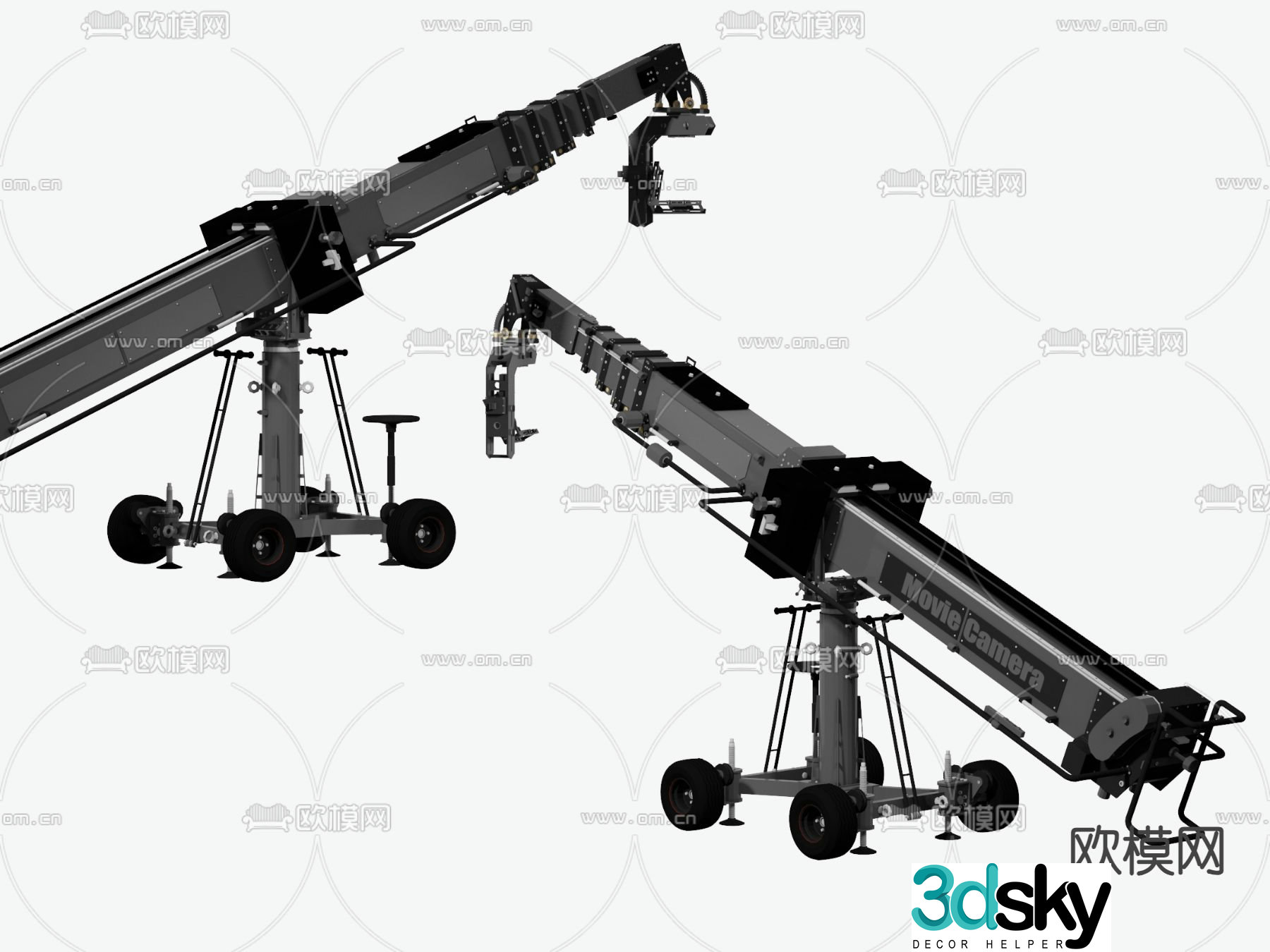 Robotic arm crane photography crane 3d model