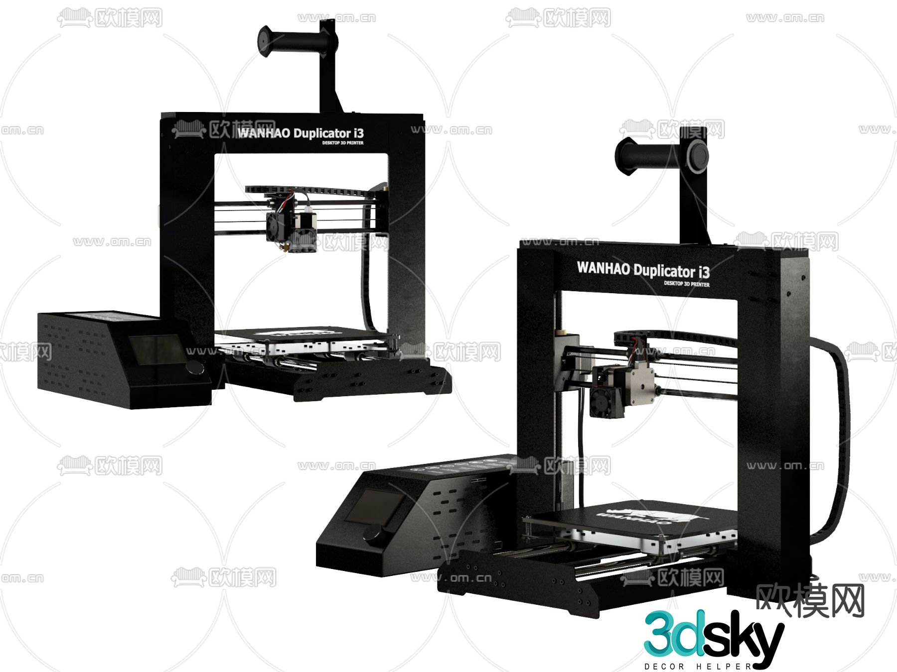 printer copier 3d model