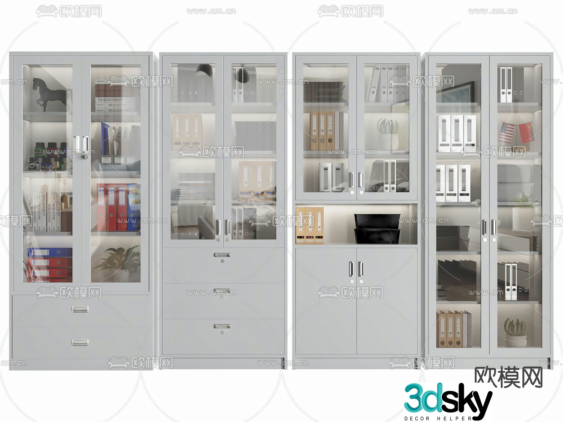 Office filing cabinet filing cabinet 3d model