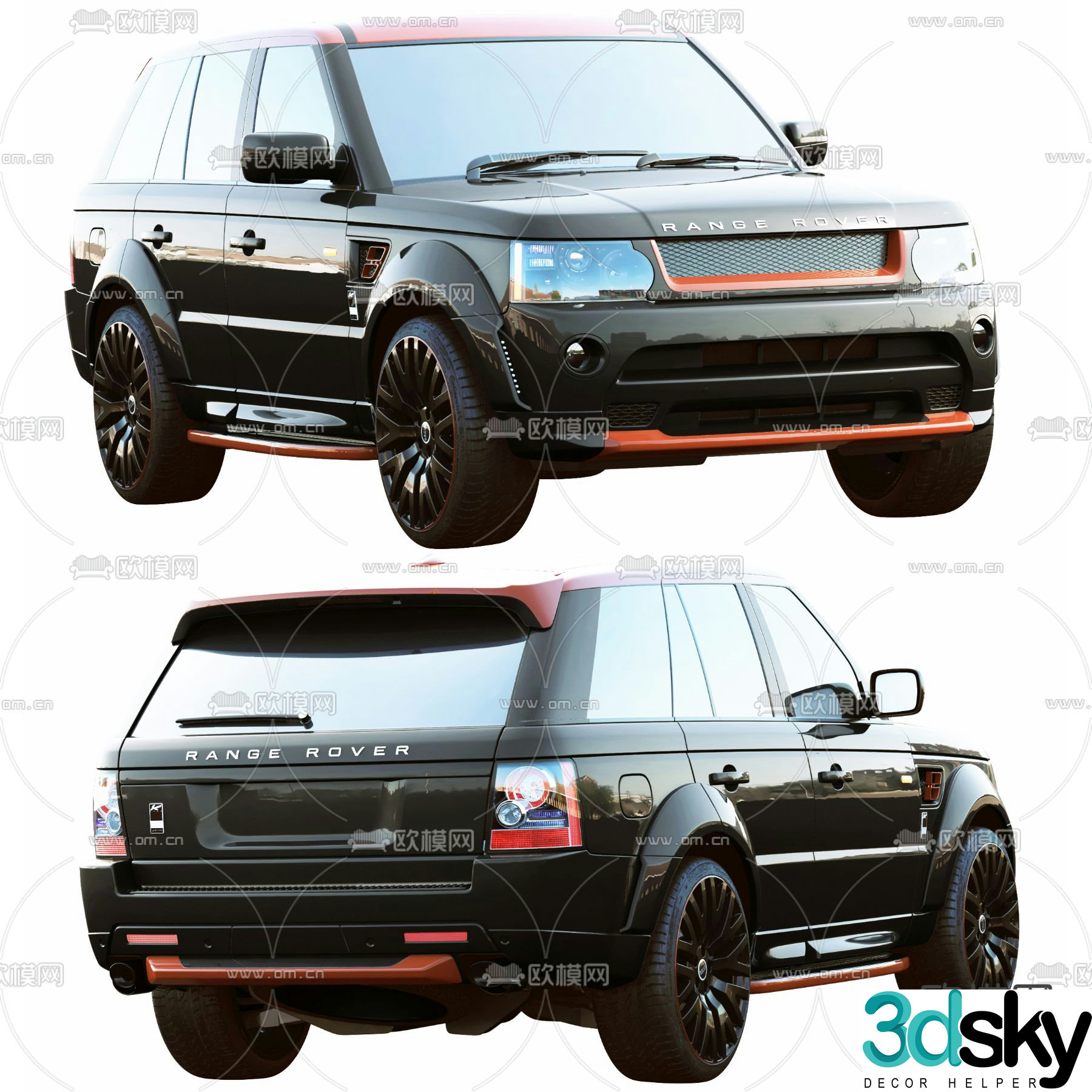 land rover off road vehicle 3d model